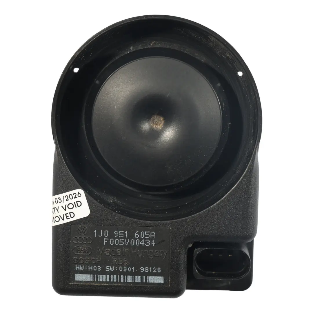 Sistema Alarma Sirena Anti Robo para Volkswagen Transporter T5 con número de pieza 1J0951605A Volkswagen Transporter T5 Sistema Alarma Sirena Anti Robo - SKU 1J0951605A-1 - Número de pieza 1J0951605A