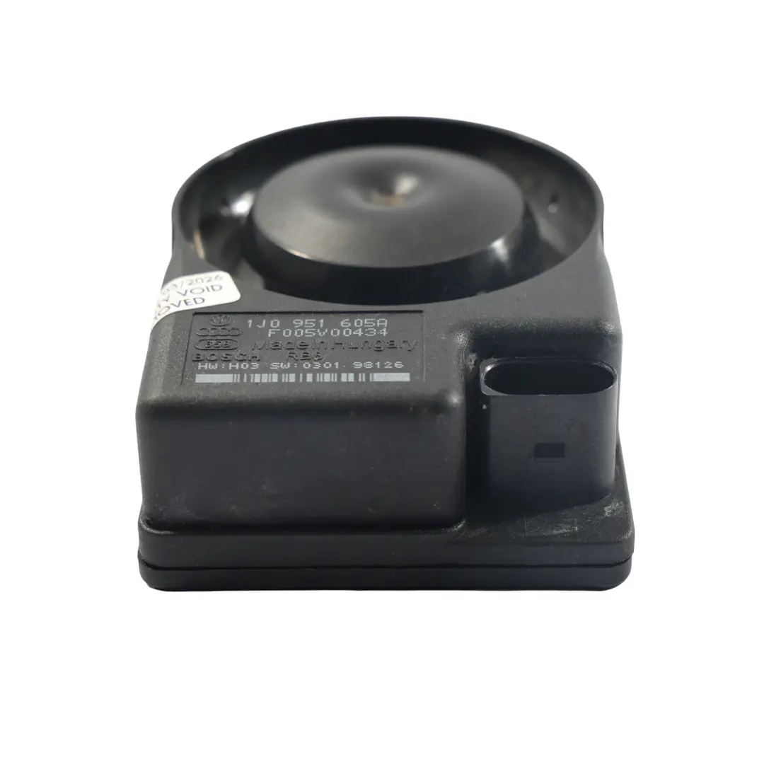 Sistema Alarma Sirena Anti Robo para Volkswagen Transporter T5 con número de pieza 1J0951605A Volkswagen Transporter T5 Sistema Alarma Sirena Anti Robo - SKU 1J0951605A-1 - Número de pieza 1J0951605A