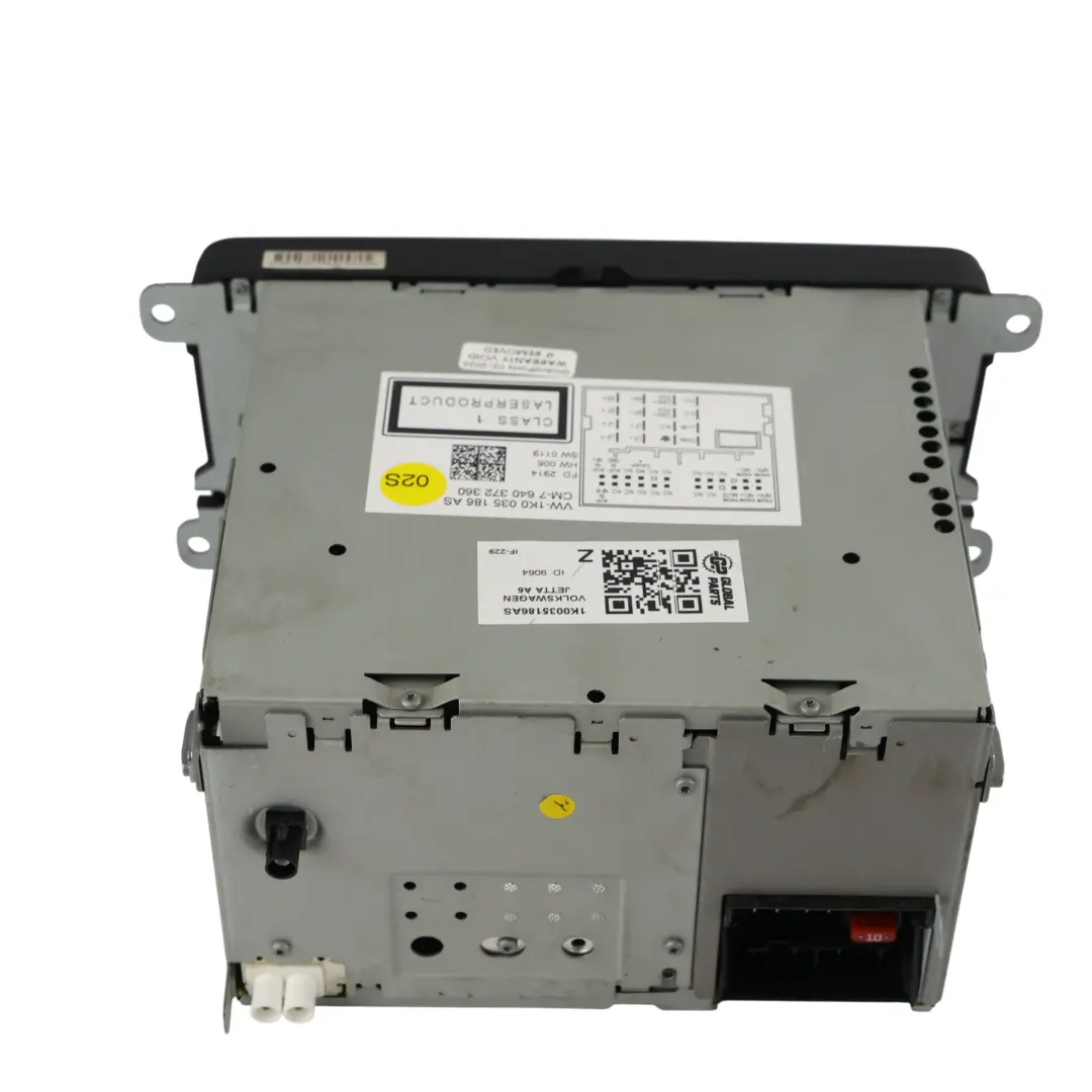 VW Volkswagen Jetta Mk6 Radio Radiootwarzacz Multimediów - SKU 1K0035186AS - Numer Części 1K0035186AS