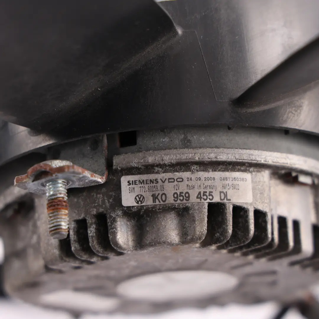 Radiator Fan Cooling Coolant Fan Motor to Volkswagen Audi Seat Skoda with Part number 1K0121205AD Volkswagen Audi Seat Skoda Radiator Fan Cooling Coolant Fan Motor - SKU 1K0121205AD-4 - Part number 1K0121205AD