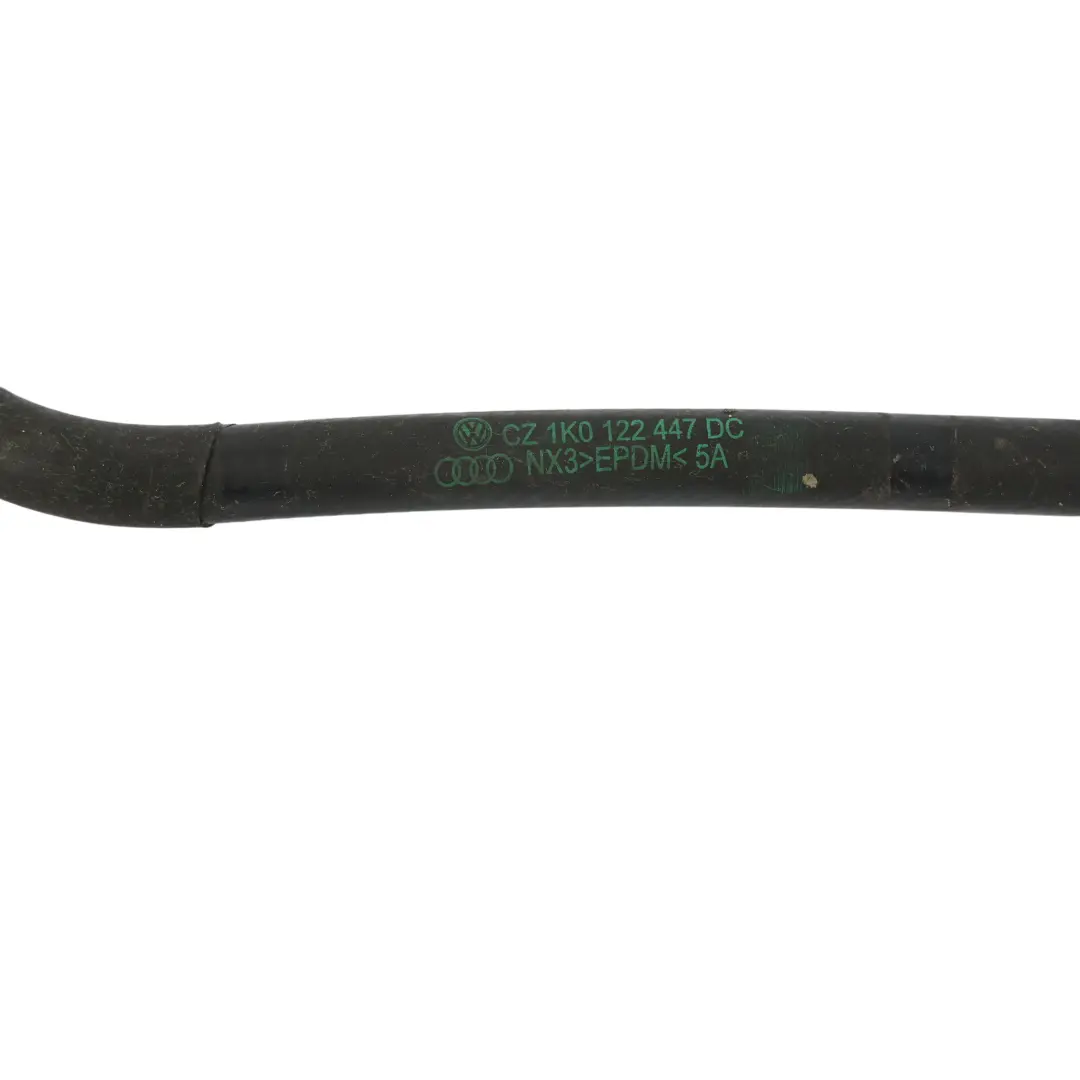 Mk5 Audi A3 8P Water Hose Radiator Coolant Pipe 1.6 Petrol 1K0122447DC to VW Golf with Part number 1K0122447DK VW Golf Mk5 Audi A3 8P Water Hose Radiator Coolant Pipe 1.6 Petrol 1K0122447DC - SKU 1K0122447DK - Part number 1K0122447DK