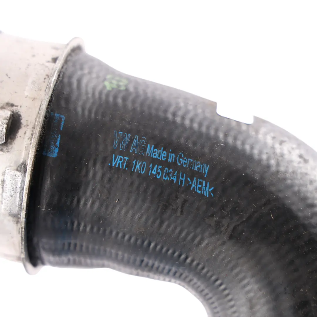 Mk5 GTI Turbo Manguera Tubo Intercooler 2.0 TFSI para Volkswagen Golf con número de pieza 1K0145834H Volkswagen Golf Mk5 GTI Turbo Manguera Tubo Intercooler 2.0 TFSI - SKU 1K0145834H - Número de pieza 1K0145834H