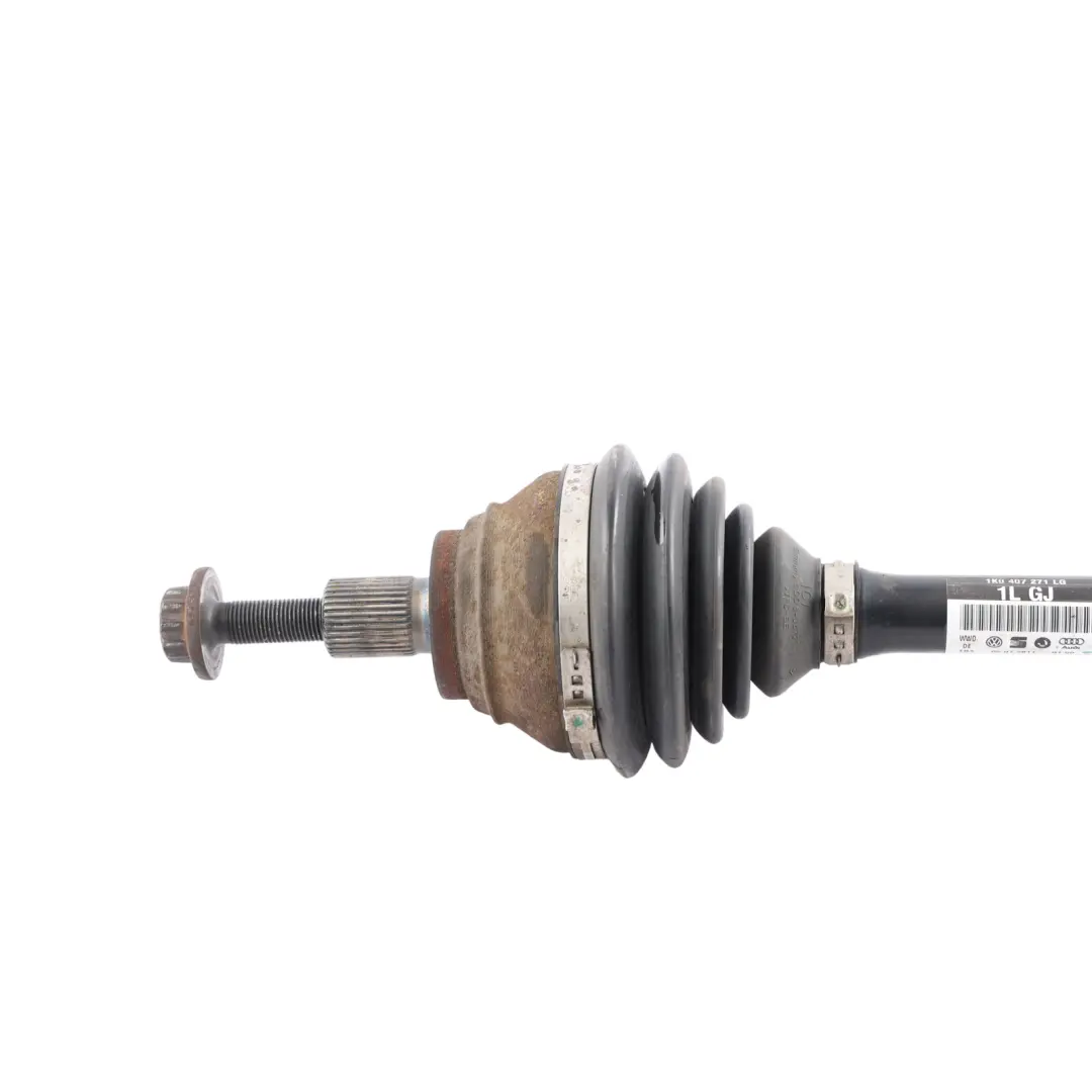 Mk3 Front Driveshaft Shaft Left N/S 2.0 TDI to Audi A3 8P VW Scirocco with Part number 1K0407271LG Audi A3 8P VW Scirocco Mk3 Front Driveshaft Shaft Left N/S 2.0 TDI - SKU 1K0407271LG - Part number 1K0407271LG