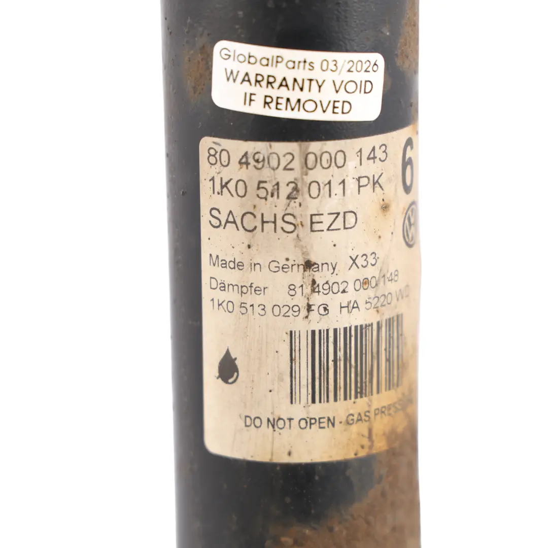 VW Golf Mk6 Scirocco Mk3 Rear Shock Absorber Strut Left N/S - SKU 1K0512011PK - Part number 1K0512011PK