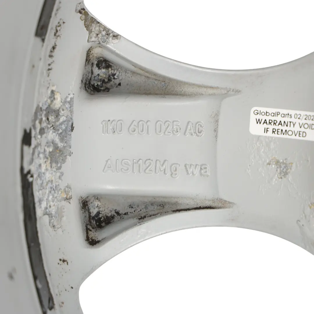 Mk5 GTI Silver Wheel Alloy Rim 17" ET:51 7.5J to VW Volkswagen Golf with Part number 1K0601025AC VW Volkswagen Golf Mk5 GTI Silver Wheel Alloy Rim 17" ET:51 7.5J - SKU 1K0601025AC-1 - Part number 1K0601025AC