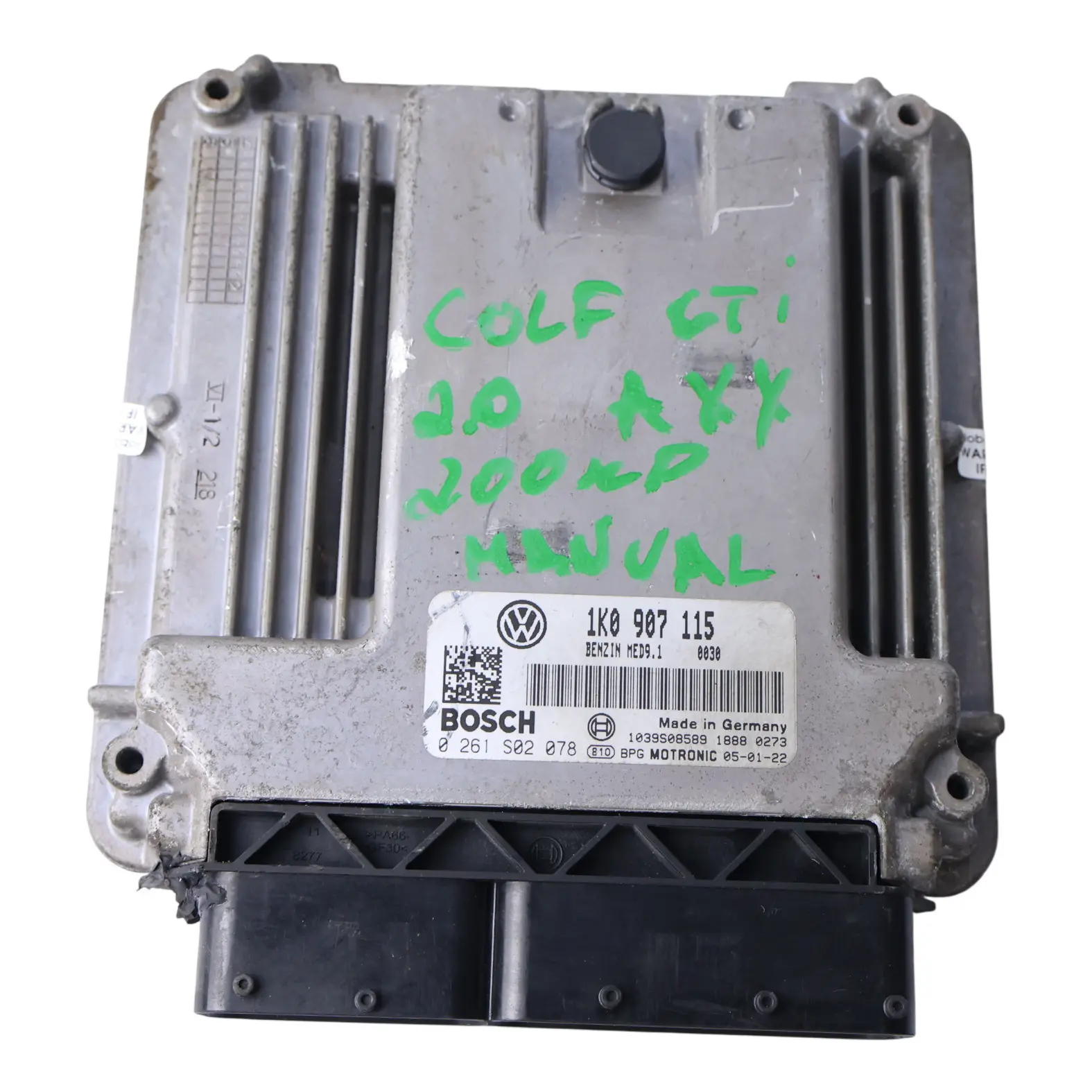 Volkswagen Golf Mk5 GTI 2.0 TFSI AXX 200HP Engine Control ECU 1K0907115 Manual