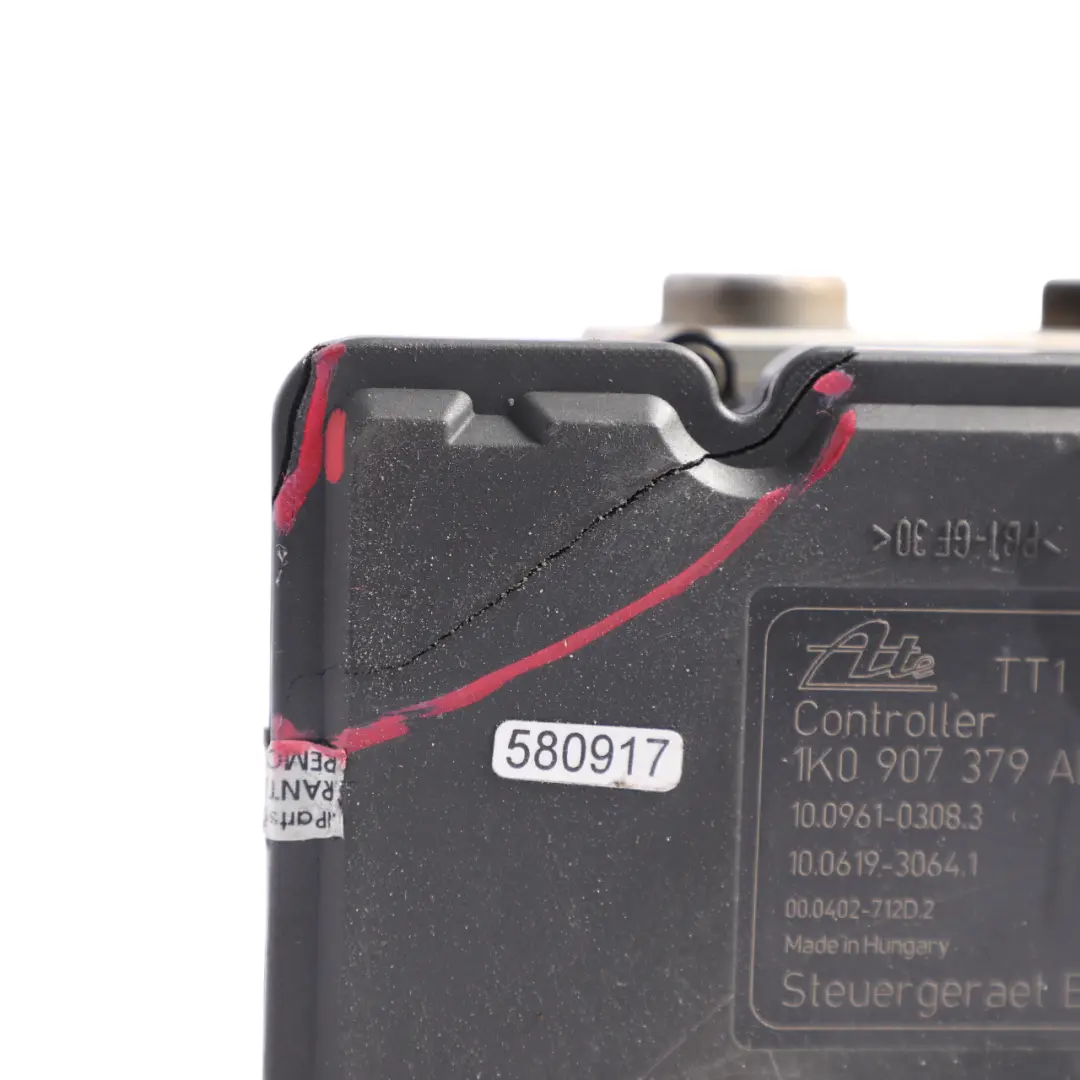 Audi A3 8P ABS Pump Braking Control Unit Module 1K0614517BE - SKU 1K0907379AE - Part number 1K0907379AE