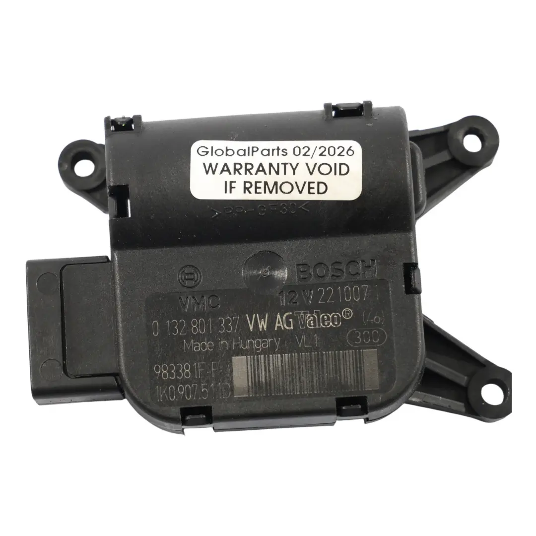 Heizklappe Stellmotor Stellantrieb für Audi A3 8P TT 8J mit Teilenummer 1K0907511D Audi A3 8P TT 8J Heizklappe Stellmotor Stellantrieb - SKU 1K0907511D - Teilenummer 1K0907511D