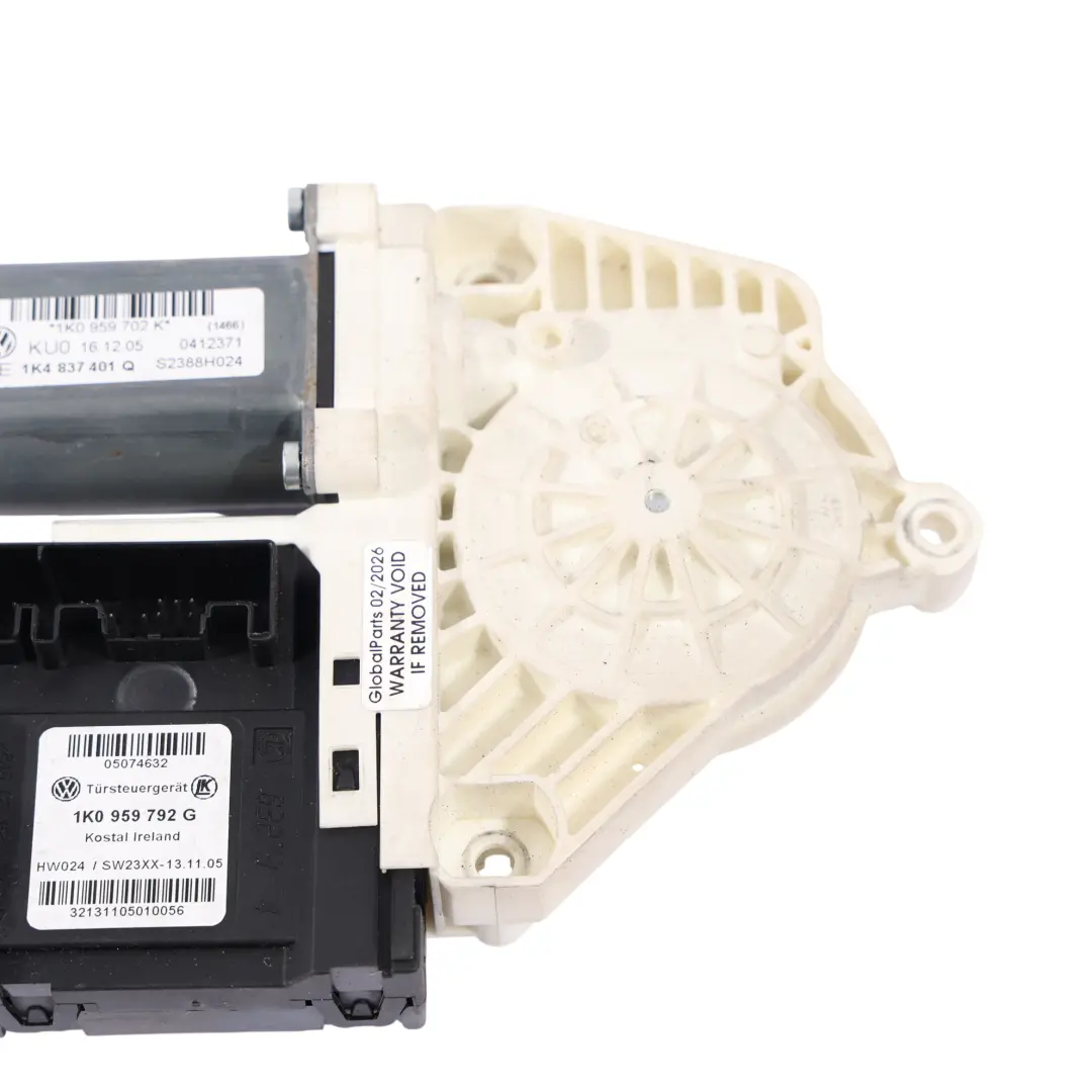 Volkswagen Golf 1K Mk5 Motor Regulador Elevalunas Delantero Izquierdo - SKU 1K0959702K-1 - Número de pieza 1K0959702K
