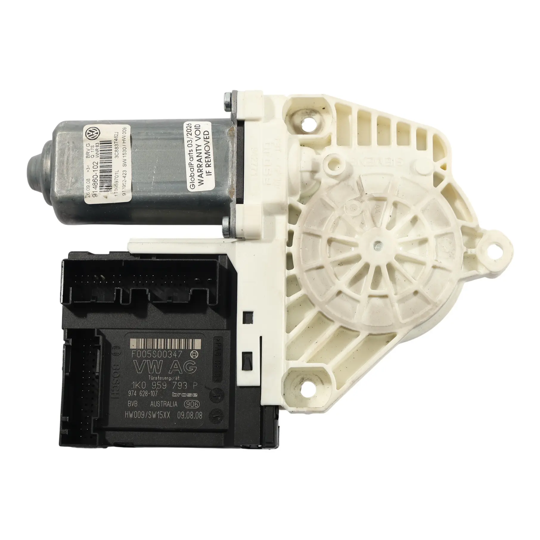 Volkswagen Passat CC Door Window Lifter Motor Front Right O/S 1K0959793P