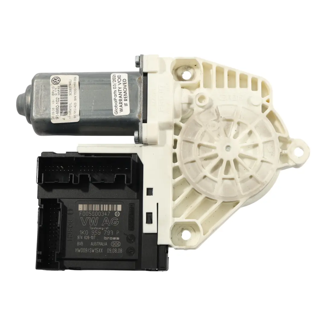 Door Window Lifter Motor Front Right O/S to Volkswagen Passat CC with Part number 1K0959793P Volkswagen Passat CC Door Window Lifter Motor Front Right O/S - SKU RHD-1K0959793P - Part number 1K0959793P