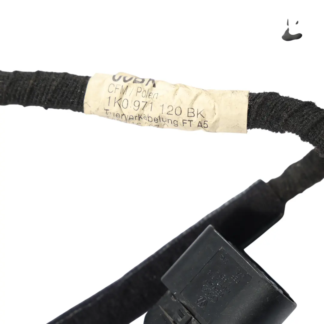MK5 Door Wiring Harness Cable Front Drivers Side to Volkswagen Golf with Part number 1K0971120BK Volkswagen Golf MK5 Door Wiring Harness Cable Front Drivers Side - SKU 1K0971120BK - Part number 1K0971120BK