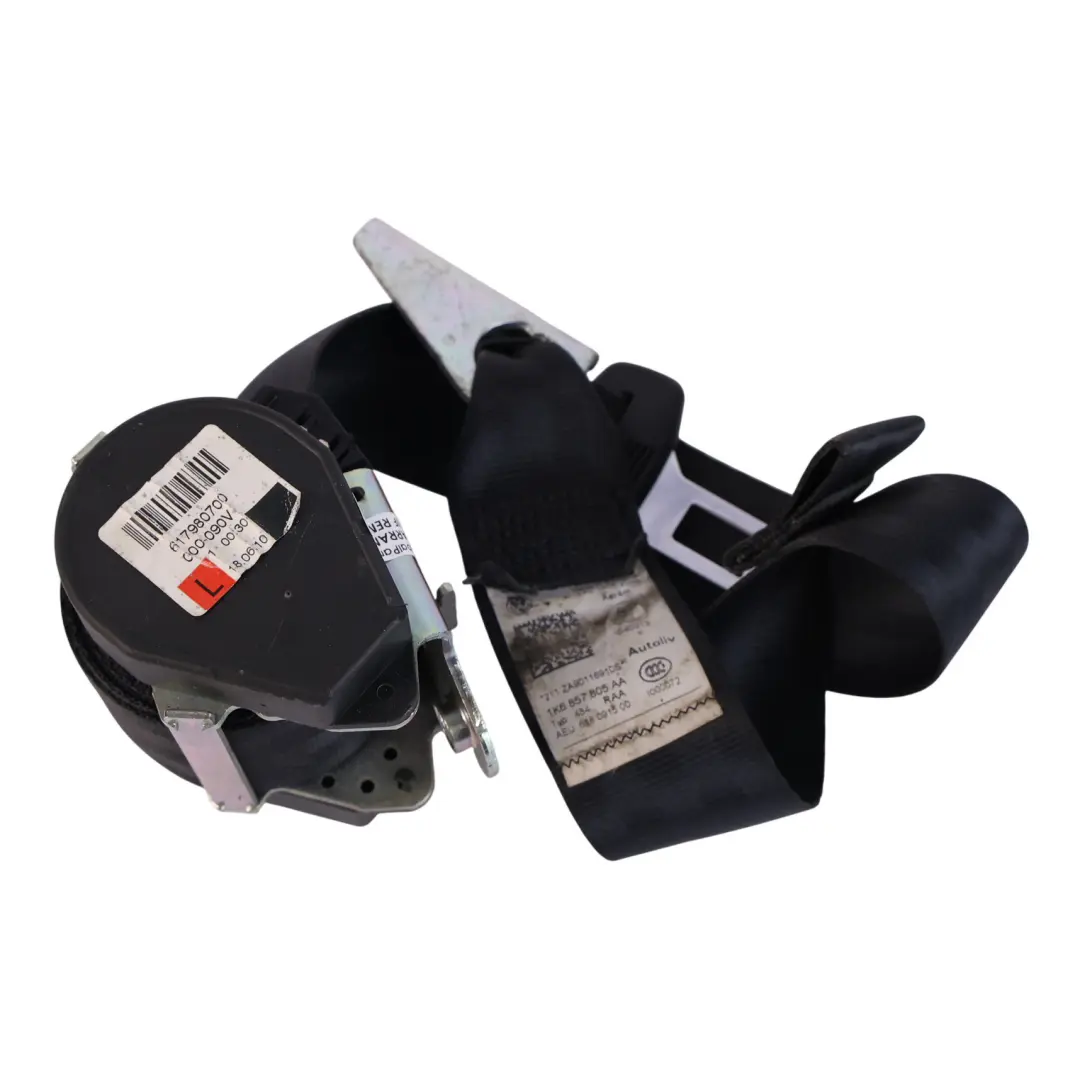 Mk6 Bench Couch Seat Belt Rear Left N/S to Volkswagen Golf with Part number 1K6857805AA Volkswagen Golf Mk6 Bench Couch Seat Belt Rear Left N/S - SKU 1K6857805AA - Part number 1K6857805AA