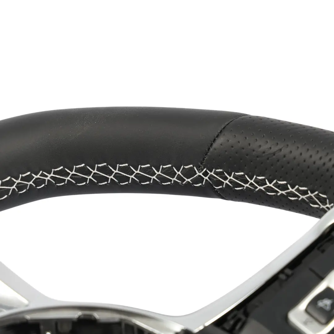 Steering Wheel NEW Black Leather Flat Bottom to Volkswagen Scirocco with Part number 1K8419091AG Volkswagen Scirocco Steering Wheel NEW Black Leather Flat Bottom - SKU 1K8419091AG-1 - Part number 1K8419091AG