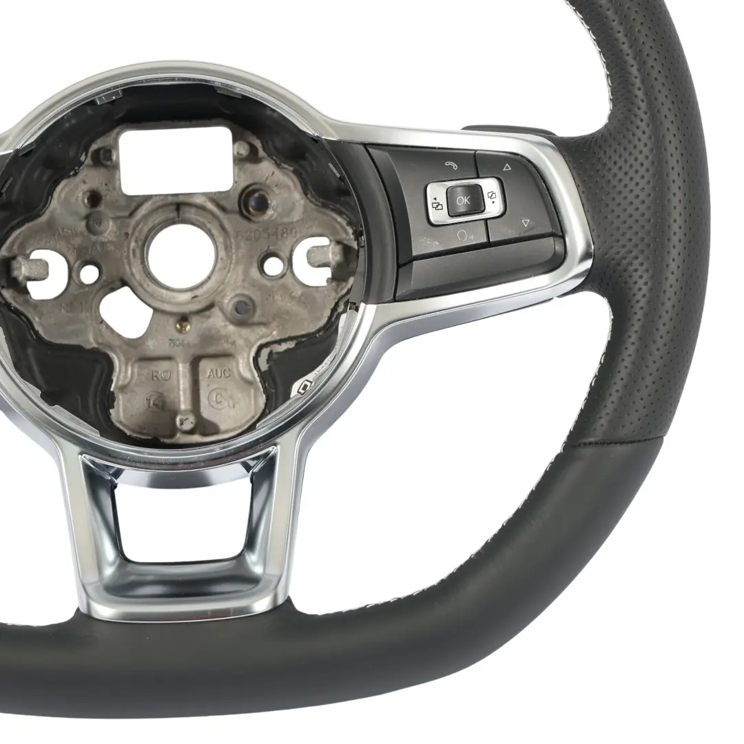 Negro Cuero Fondo Plano Nuevo para Volkswagen Scirocco Volante con número de pieza 1K8419091AG Volkswagen Scirocco Volante Negro Cuero Fondo Plano Nuevo - SKU 1K8419091AG-1 - Número de pieza 1K8419091AG