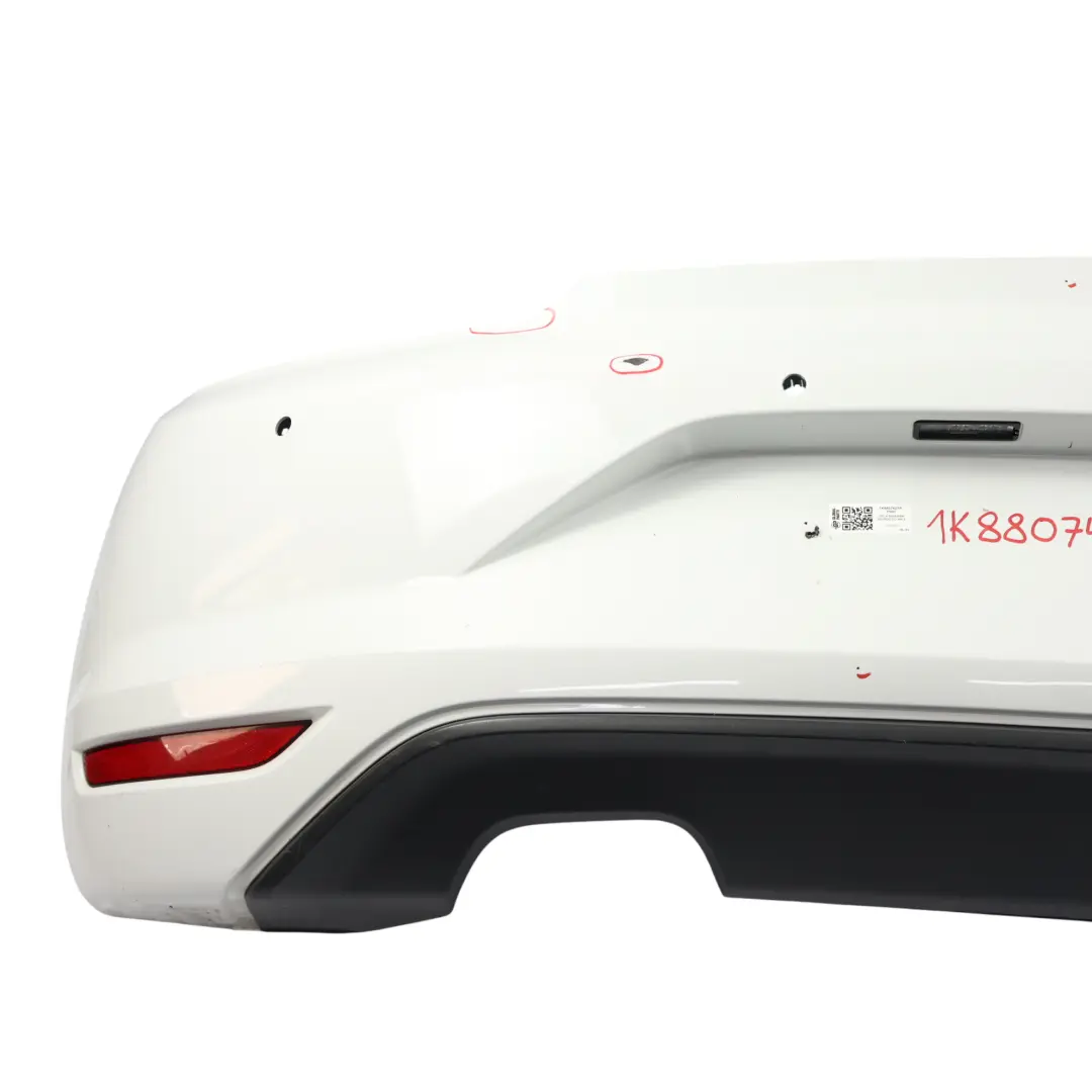 Volkswagen VW Scirocco Mk3 Tylny Zderzak Lift Pure White Biały - C9A - SKU 1K8807421R-PWH - Numer Części 1K8807421R