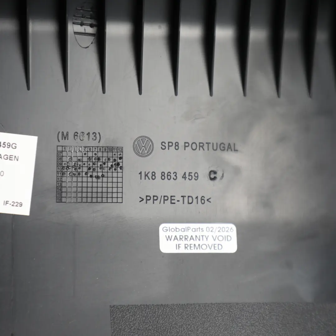 Mk3 Rear Boot Lock Cover Trim Panel Black to Volkswagen Scirocco with Part number 1K8863459G Volkswagen Scirocco Mk3 Rear Boot Lock Cover Trim Panel Black - SKU 1K8863459C - Part number 1K8863459G