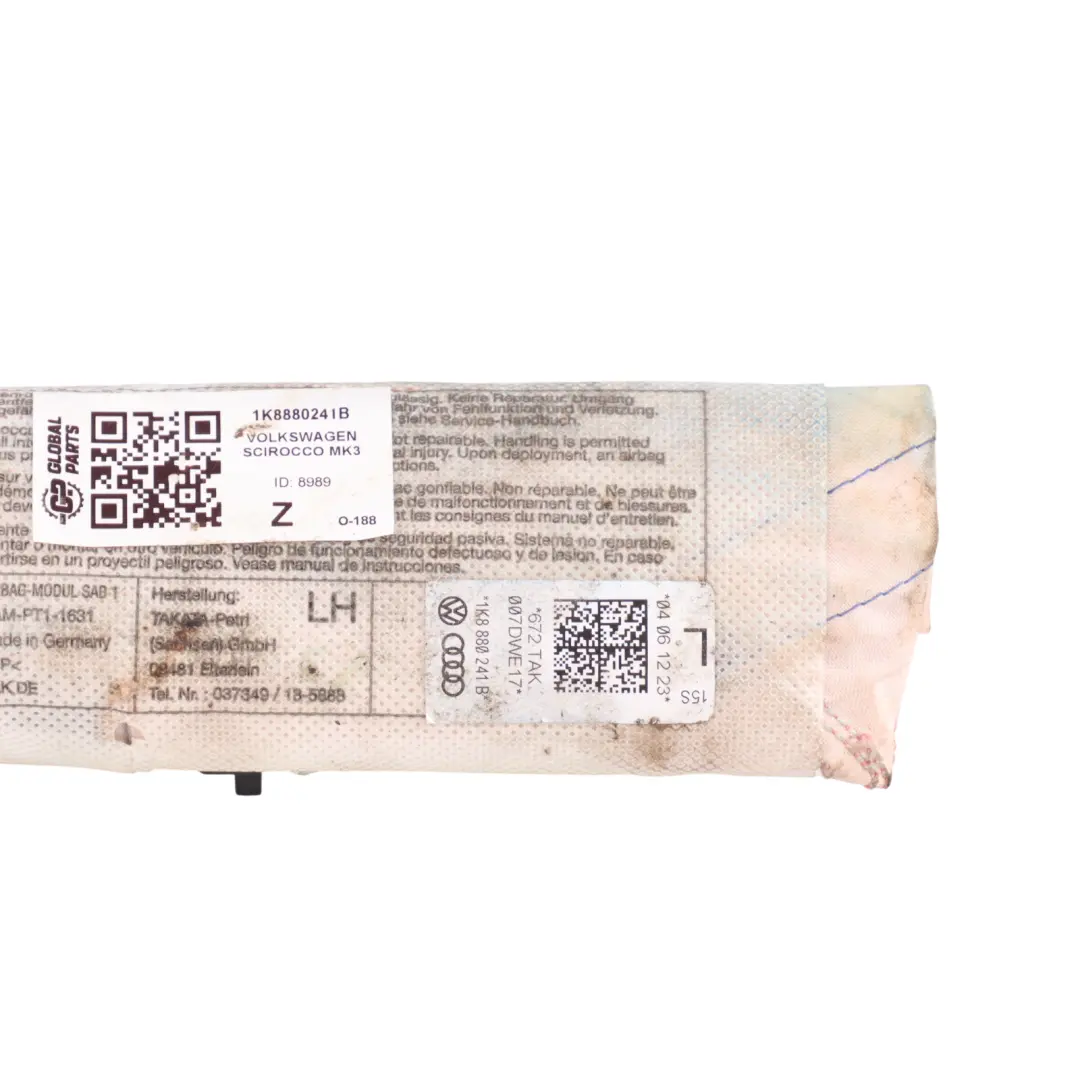 Mk3 Front Seat Side Air Module Left N/S to VW Volkswagen Scirocco with Part number 1K8880241B VW Volkswagen Scirocco Mk3 Front Seat Side Air Module Left N/S - SKU 1K8880241B - Part number 1K8880241B