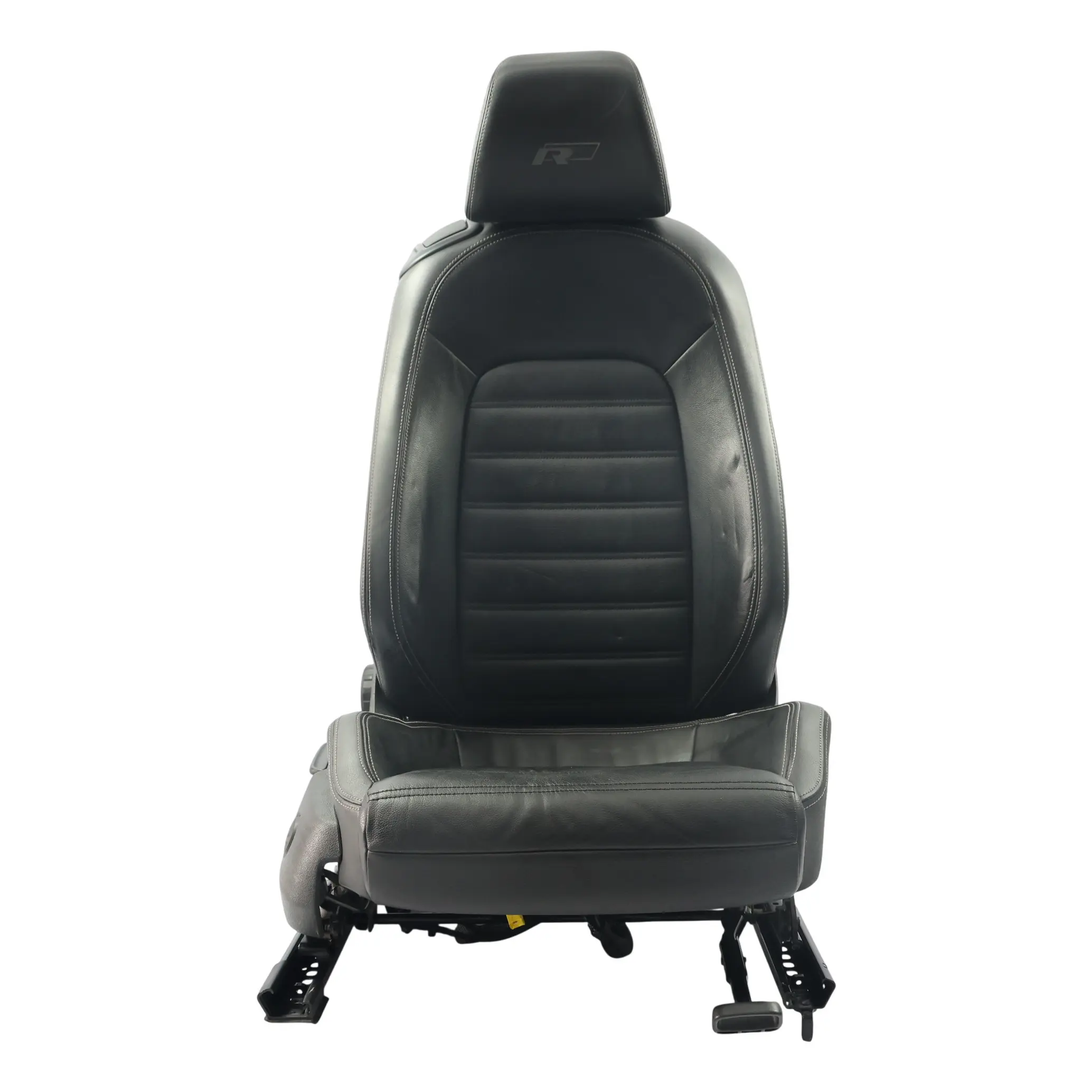 Volkswagen Scirocco Mk3 Seat Front Right O/S Heated Fabric Cloth Black Grey