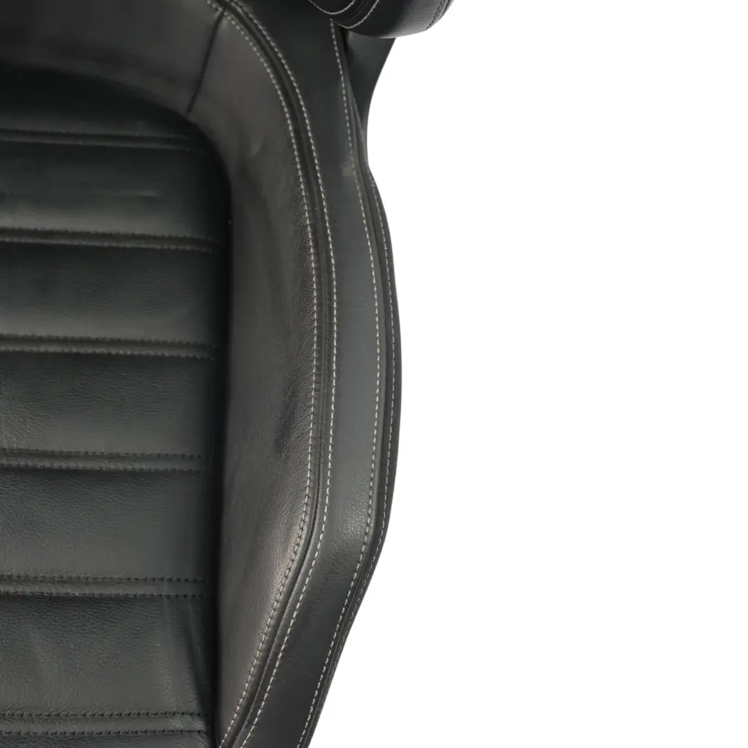 Volkswagen Scirocco Mk3 Seat Front Right O/S Heated Fabric Cloth Black Grey - SKU 1K8881805AT-3 - Part number 1K8881805AT