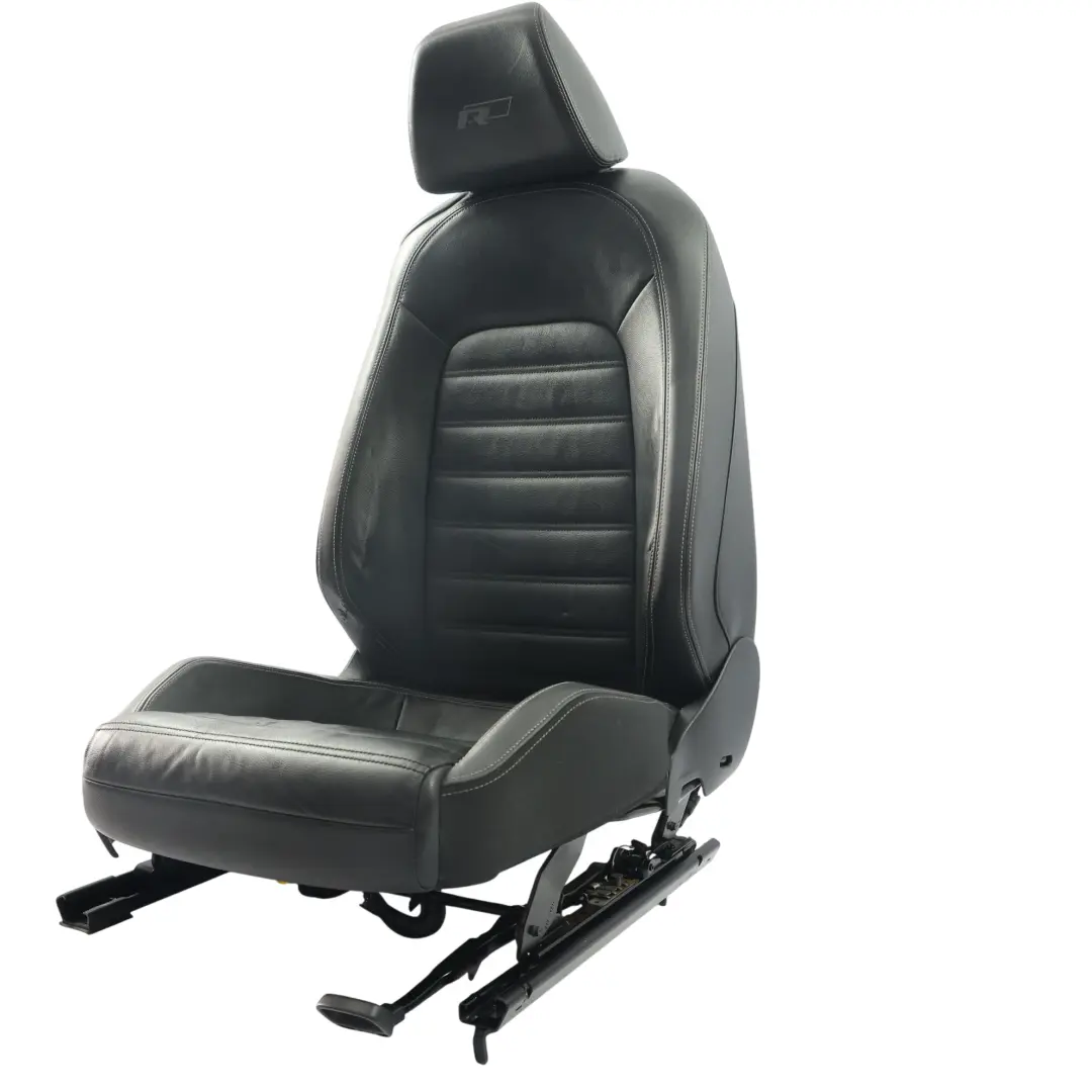 Volkswagen Scirocco MK3 Asiento Delantero Derecho Calefactado Tela Negro Gris - SKU 1K8881805AT-3 - Número de pieza 1K8881805AT
