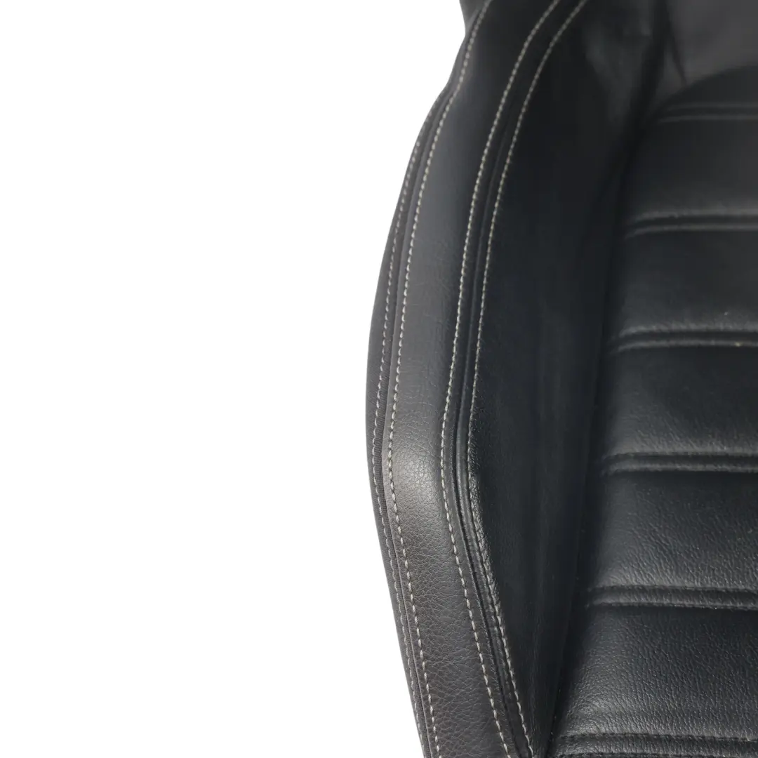 Volkswagen Scirocco R MK3 Asiento Delantero Izquierdo Calefactado Cuero Negro - SKU 1K8881805AT-4 - Número de pieza 1K8881805AT