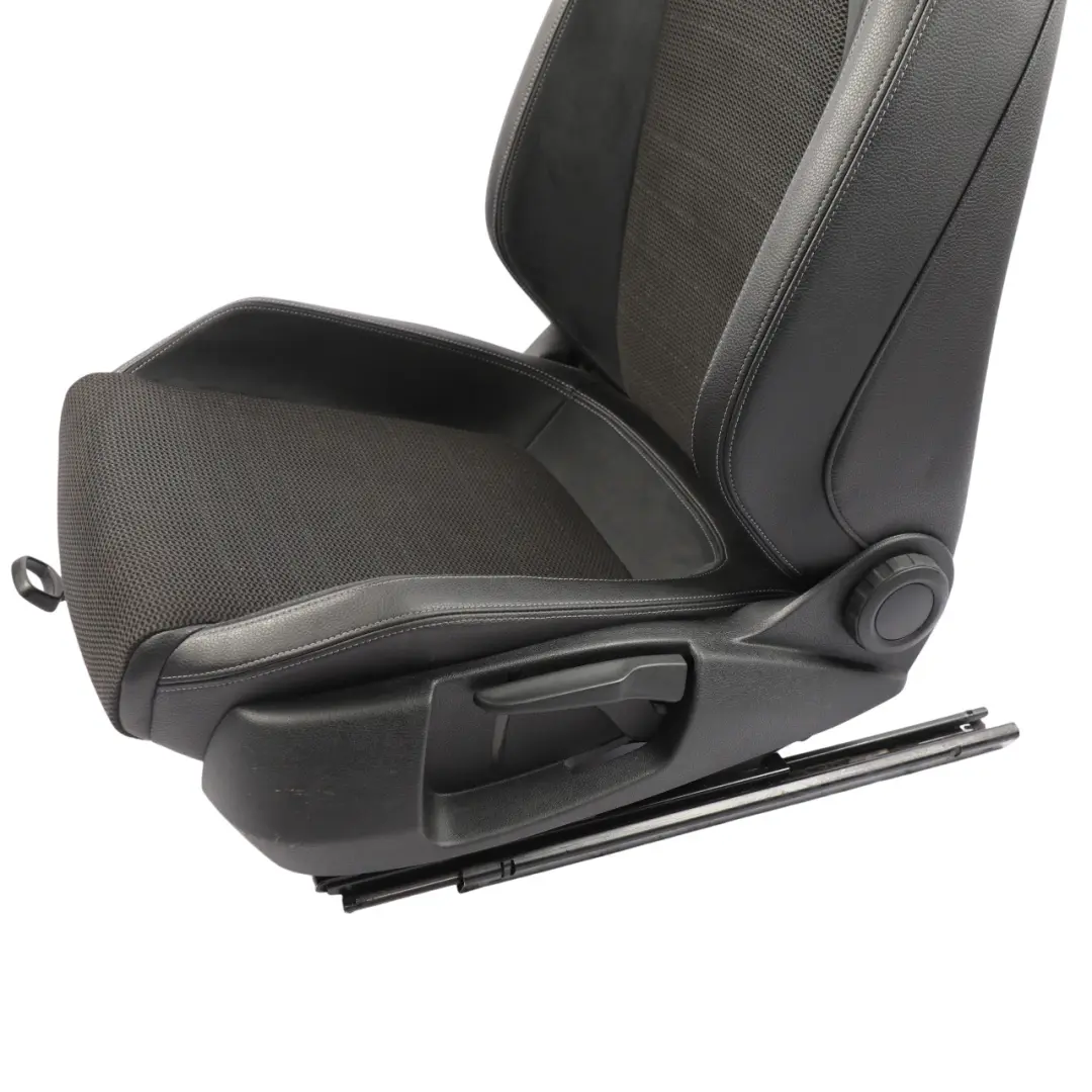 Volkswagen Scirocco Mk3 Front Seat Sport Leather Alcantara Black Left N/S - SKU 1K8881805CM-1 - Part number 1K8881805CM