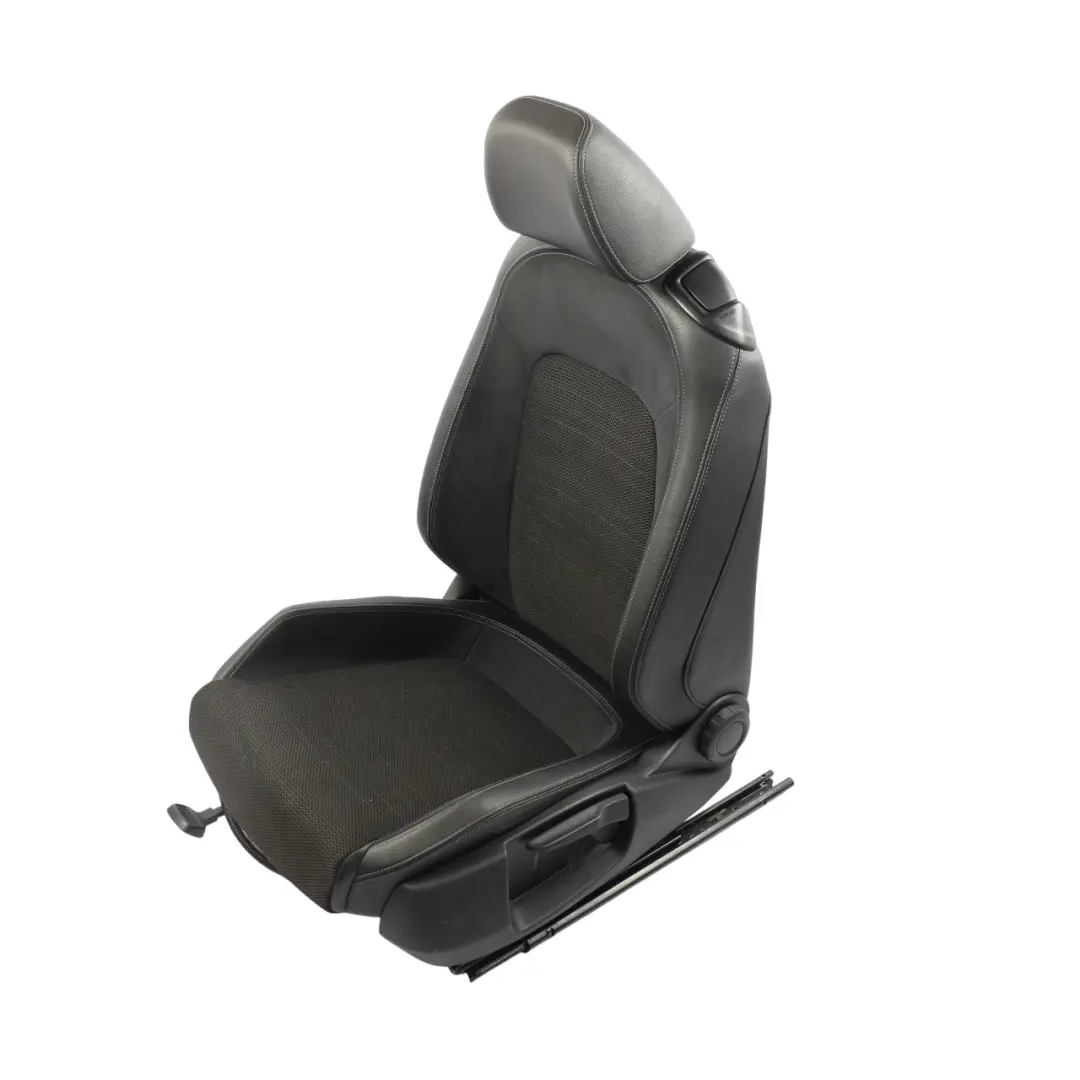 Volkswagen Scirocco Mk3 Front Seat Sport Leather Alcantara Black Left N/S - SKU 1K8881805CM-1 - Part number 1K8881805CM