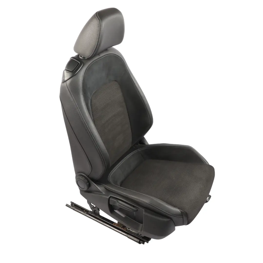 Volkswagen Scirocco Mk3 Front Seat Sport Leather Alcantara Black Right O/S - SKU 1K8881806CL-1 - Part number 1K8881806CL