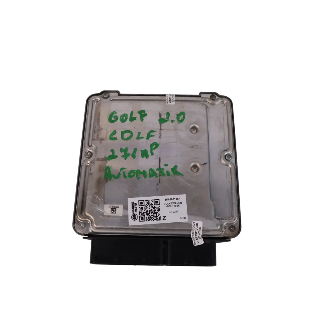 VW Golf Mk6 2.0 TSI CDLF 270HP 4X4 Motor Steuerung ECU Kit Automatik - SKU 1K8907115F - Teilenummer 1K8907115F