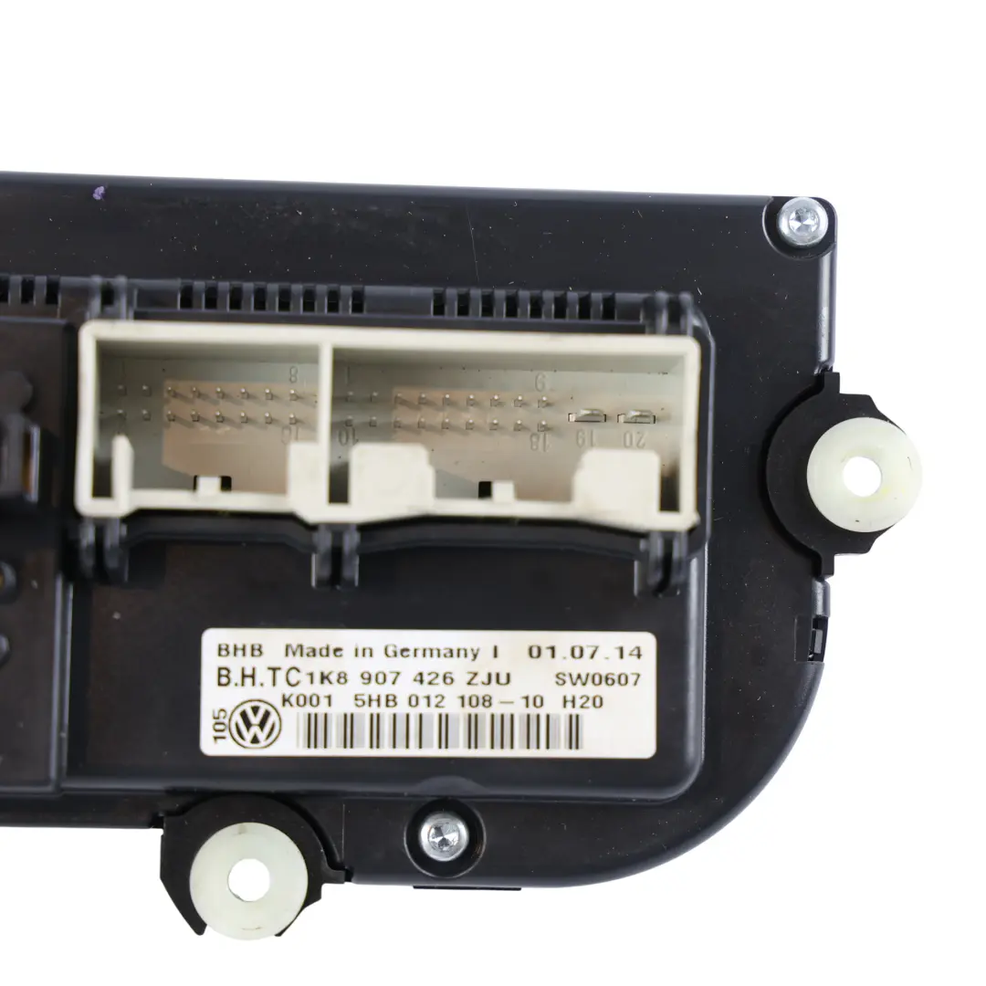 VW Volkswagen Jetta A6 A/C Heater Climate Control Switch Unit Panel - SKU 1K8907426 - Part number 1K8907426