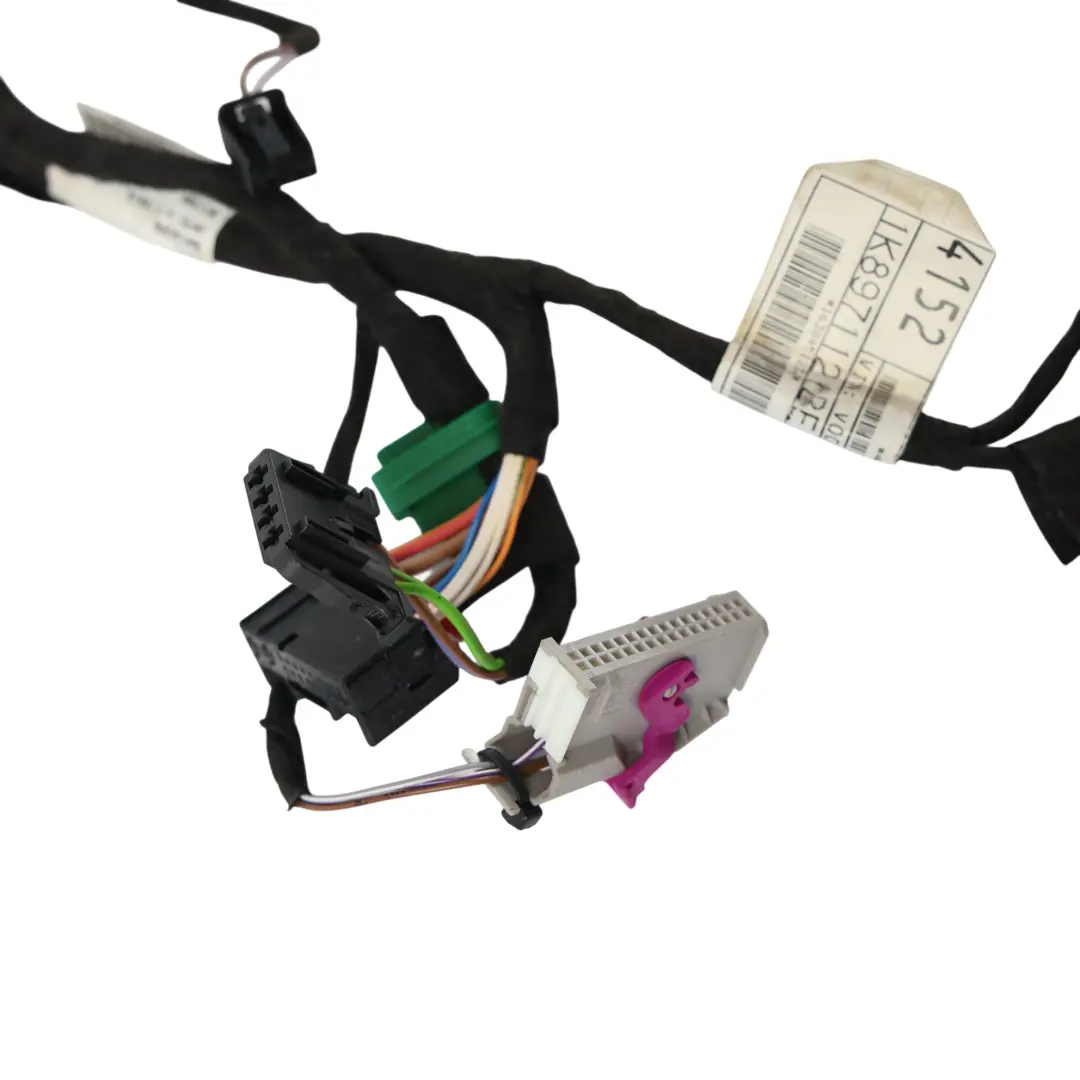 Volkswagen VW Scirocco Mk3 Passenger Door Wiring Harness Loom Cable - SKU RHD-1K8971121BE - Part number 1K8971121BE