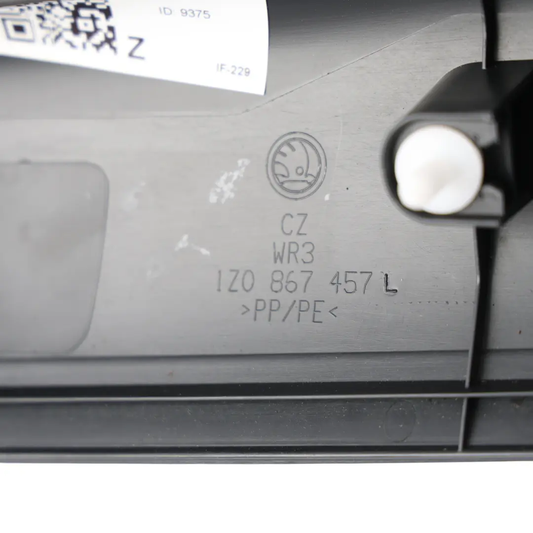 1Z Front A Pillar Trim Panel Left N/S to Skoda Octavia RS with Part number 1Z0867457L Skoda Octavia RS 1Z Front A Pillar Trim Panel Left N/S - SKU 1Z0867457L - Part number 1Z0867457L