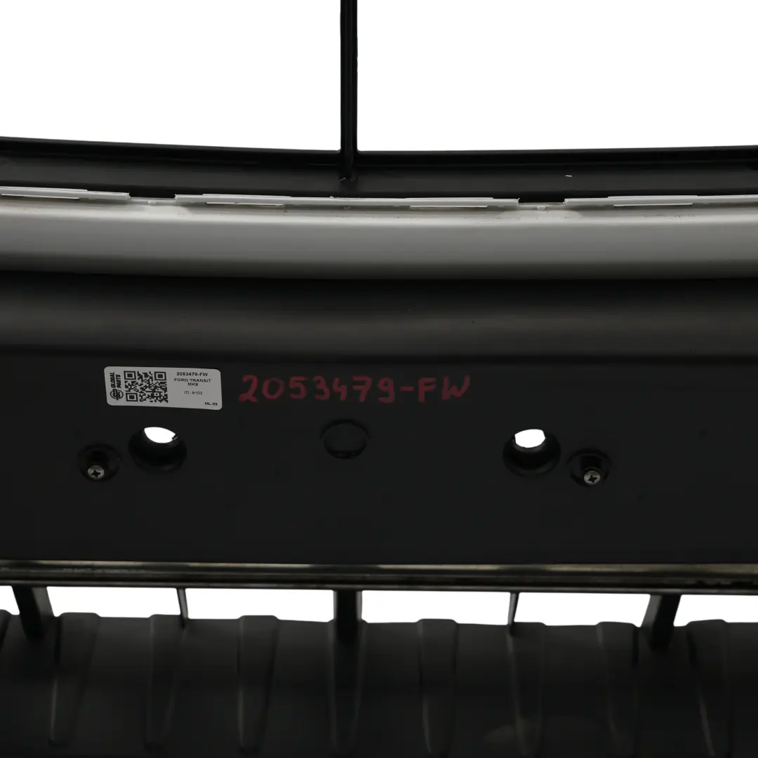 Mk8 Front Bumper Trim Panel Covering Frozen White - Z2 to Ford Transit with Part number 2053479 Ford Transit Mk8 Front Bumper Trim Panel Covering Frozen White - Z2 - SKU 2053479-FW - Part number 2053479