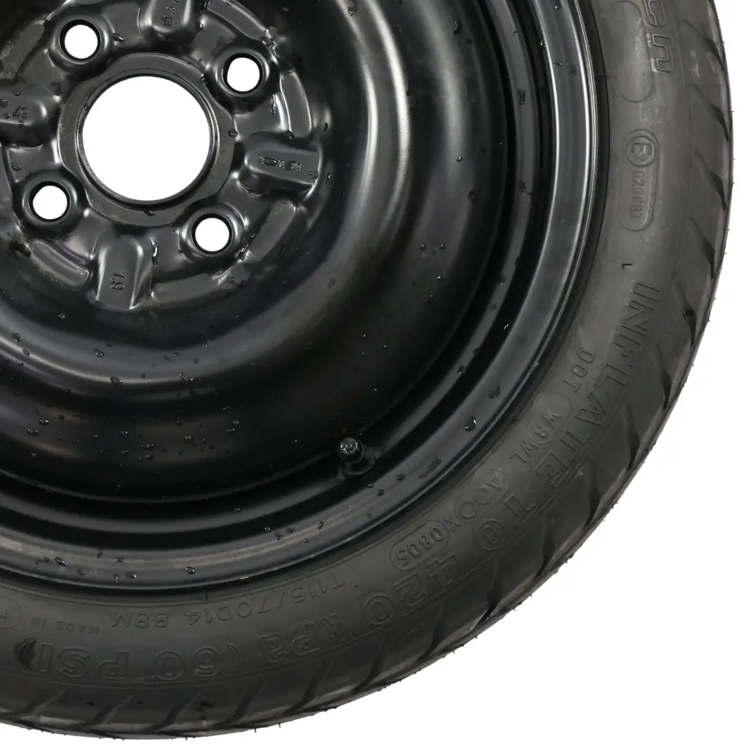 Ruota Scorta Salvaspazio Acciaio 115/70 R14 4J ET:45 per Toyota Yaris con numero di parte 2140666 Toyota Yaris Ruota Scorta Salvaspazio Acciaio 115/70 R14 4J ET:45 - SKU 2140666 - Numero di parte 2140666