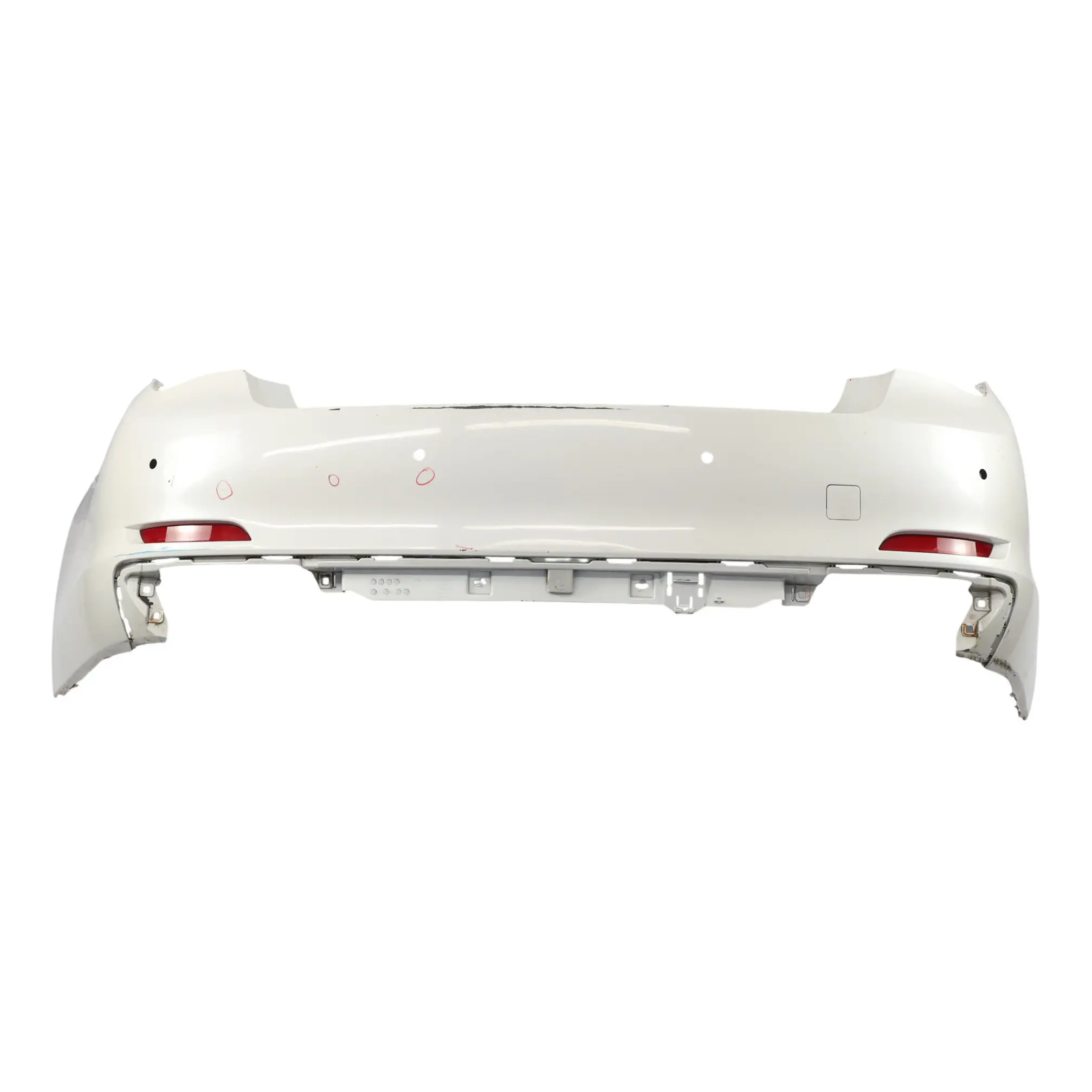 BMW F01 F02 F04 Rear Bumper Trim Panel Cover PDC Mineralweiss White - A96