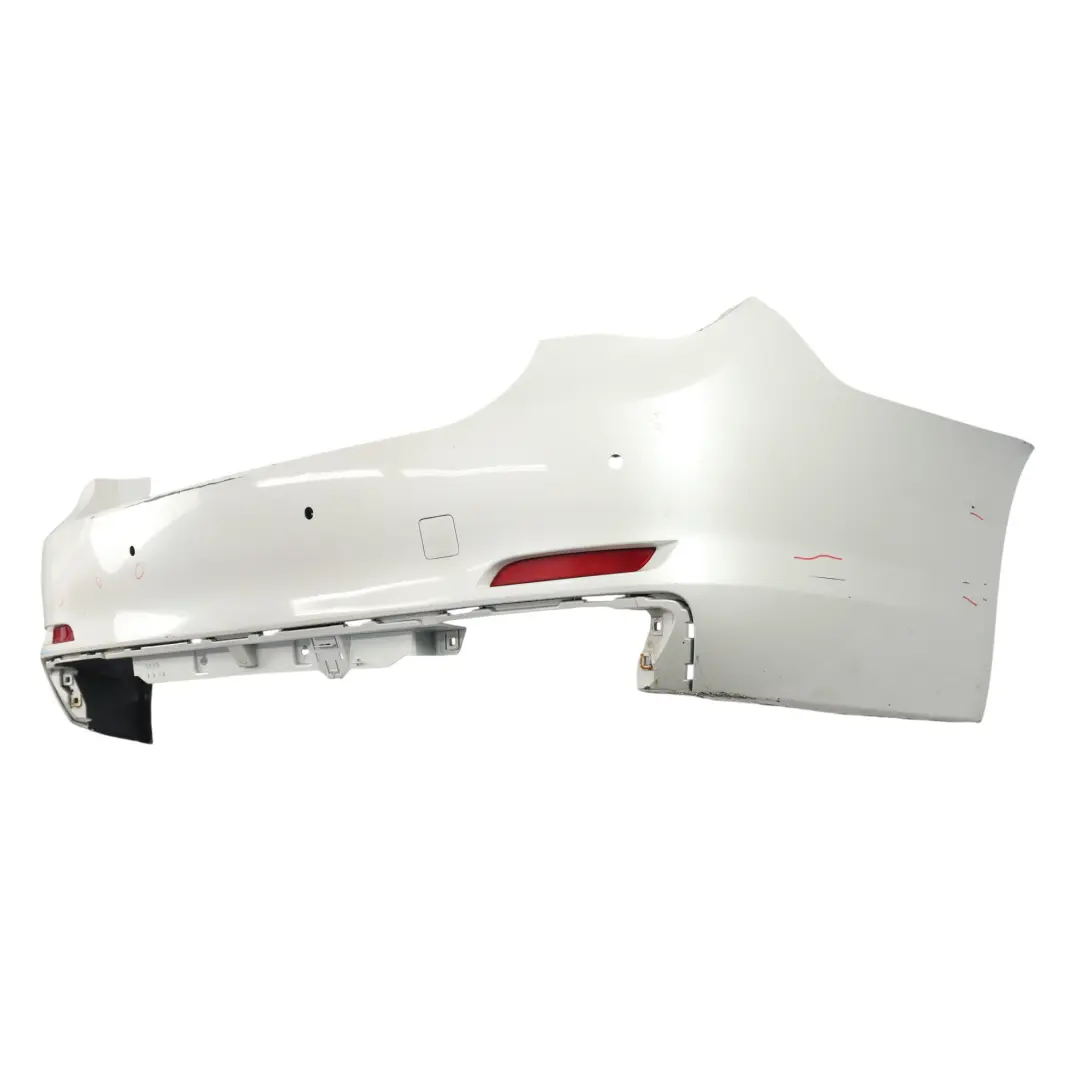 BMW F01 F02 F04 Zderzak Tylny PDC Mineralweiss Biały - A96 - SKU 2152307-MW - Numer Części 2152307