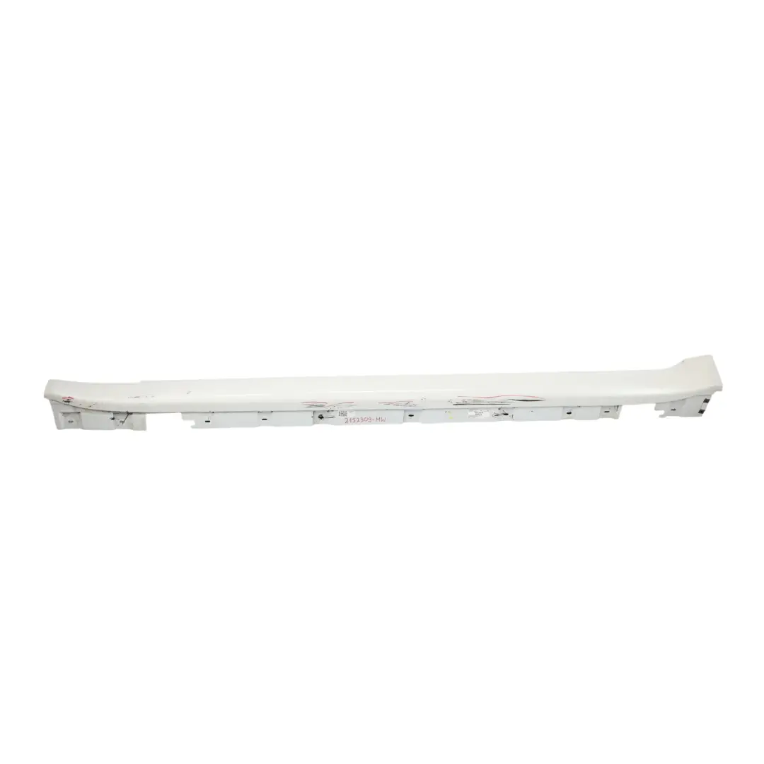 BMW F02 Side Skirt Door Sill Cover Panel Left N/S Mineral White Metallic - A96 - SKU 2152309-MW - Part number 2152309