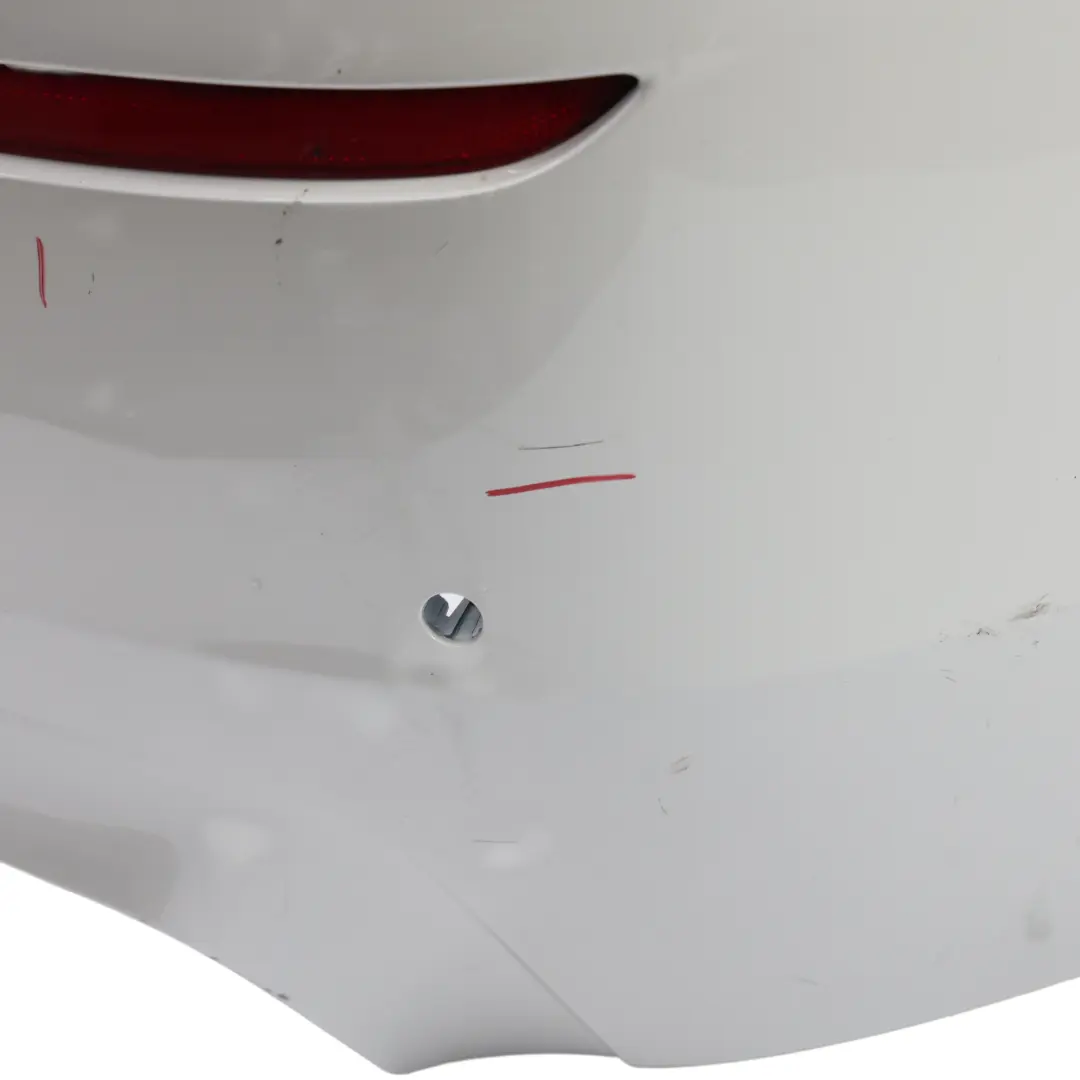 BMW F10 Rear Bumper Panel M Sport PDC Covering Mineral White Metallic - A96 - SKU 2223018-MW - Part number 2223018