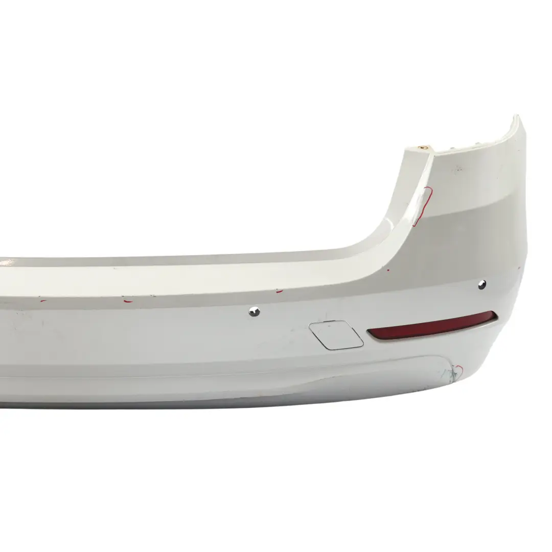 BMW F31 Touring Rear Bumper Trim Panel PDC Mineralweiss White Metallic - A96 - SKU 2295238-MW - Part number 2295238