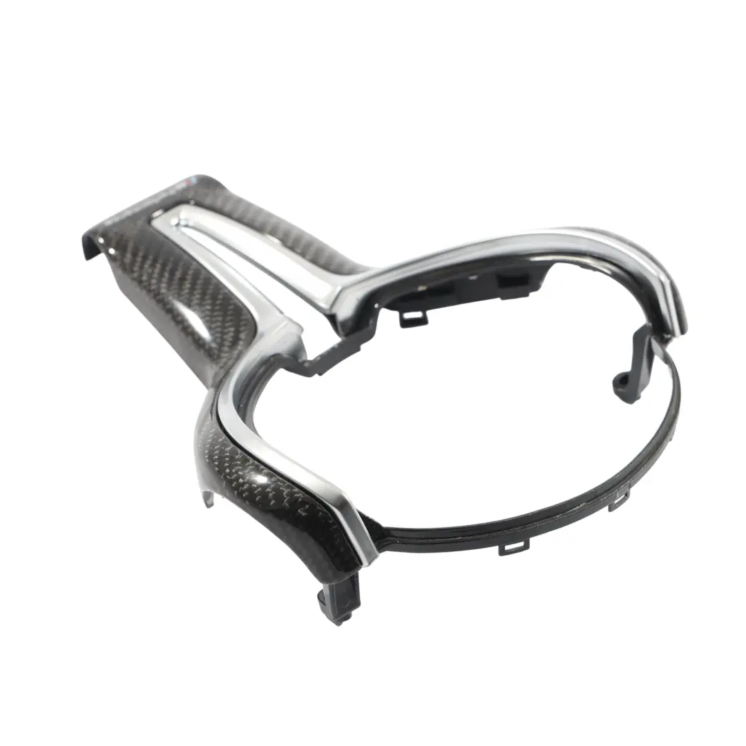 F84 M4 M Performance Steering Wheel Frame Trim Cover Carbon to BMW F80 M3 with Part number 2345203 BMW F80 M3 F84 M4 M Performance Steering Wheel Frame Trim Cover Carbon - SKU 2345203 - Part number 2345203
