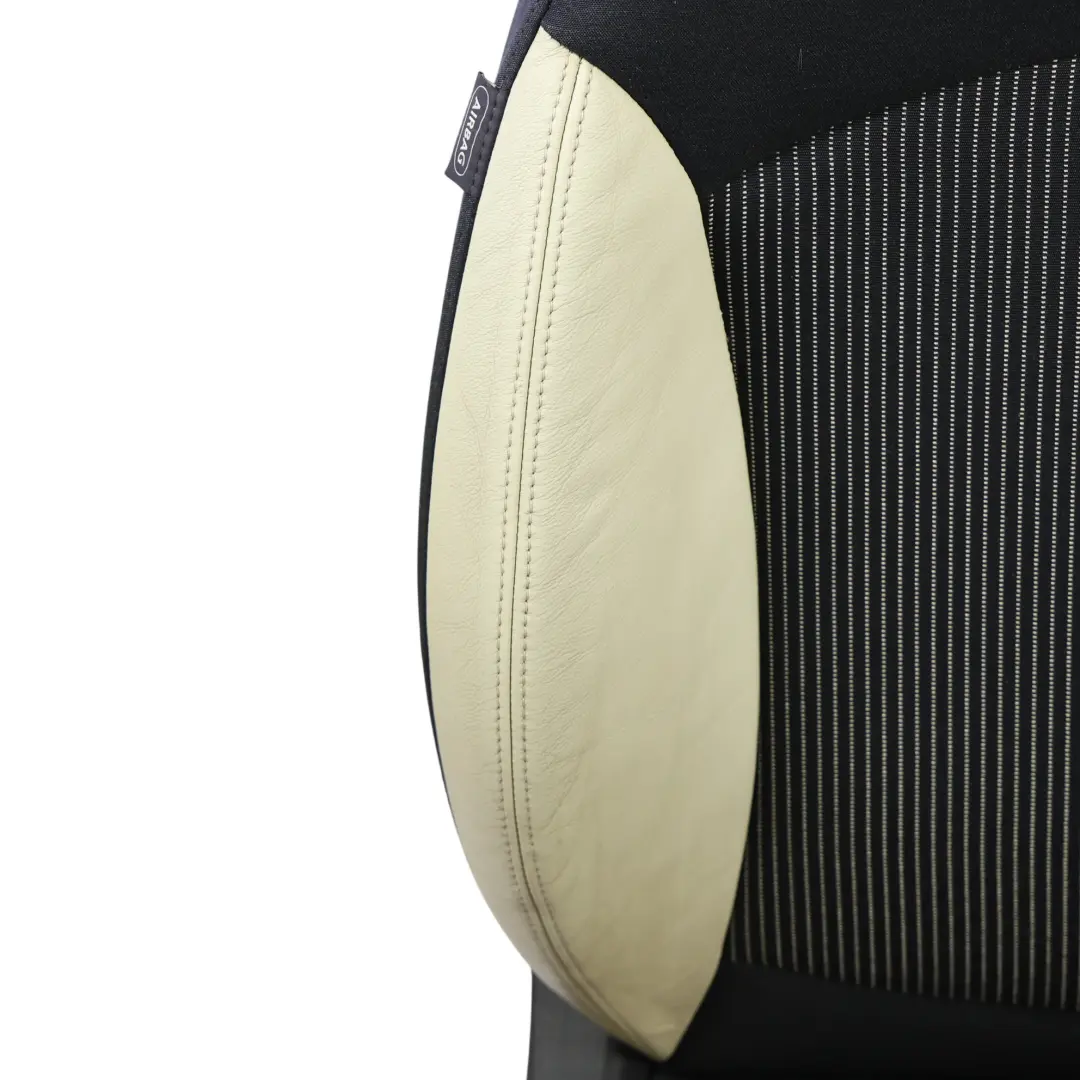 Front Seat Sport Cloth Cream Leather Right O/S to Mini Cooper One R55 R56 R57 with Part number 2753494 Mini Cooper One R55 R56 R57 Front Seat Sport Cloth Cream Leather Right O/S - SKU 2753494-3 - Part number 2753494