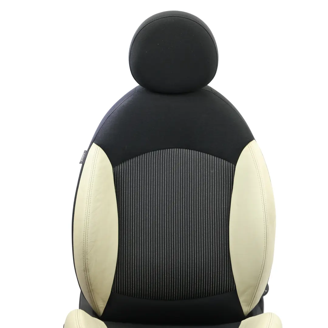 Mini Cooper One R55 R56 R57 Asiento Delantero Tela Deportiva Cuero Crema Derecha - SKU 2753494-3 - Número de pieza 2753494