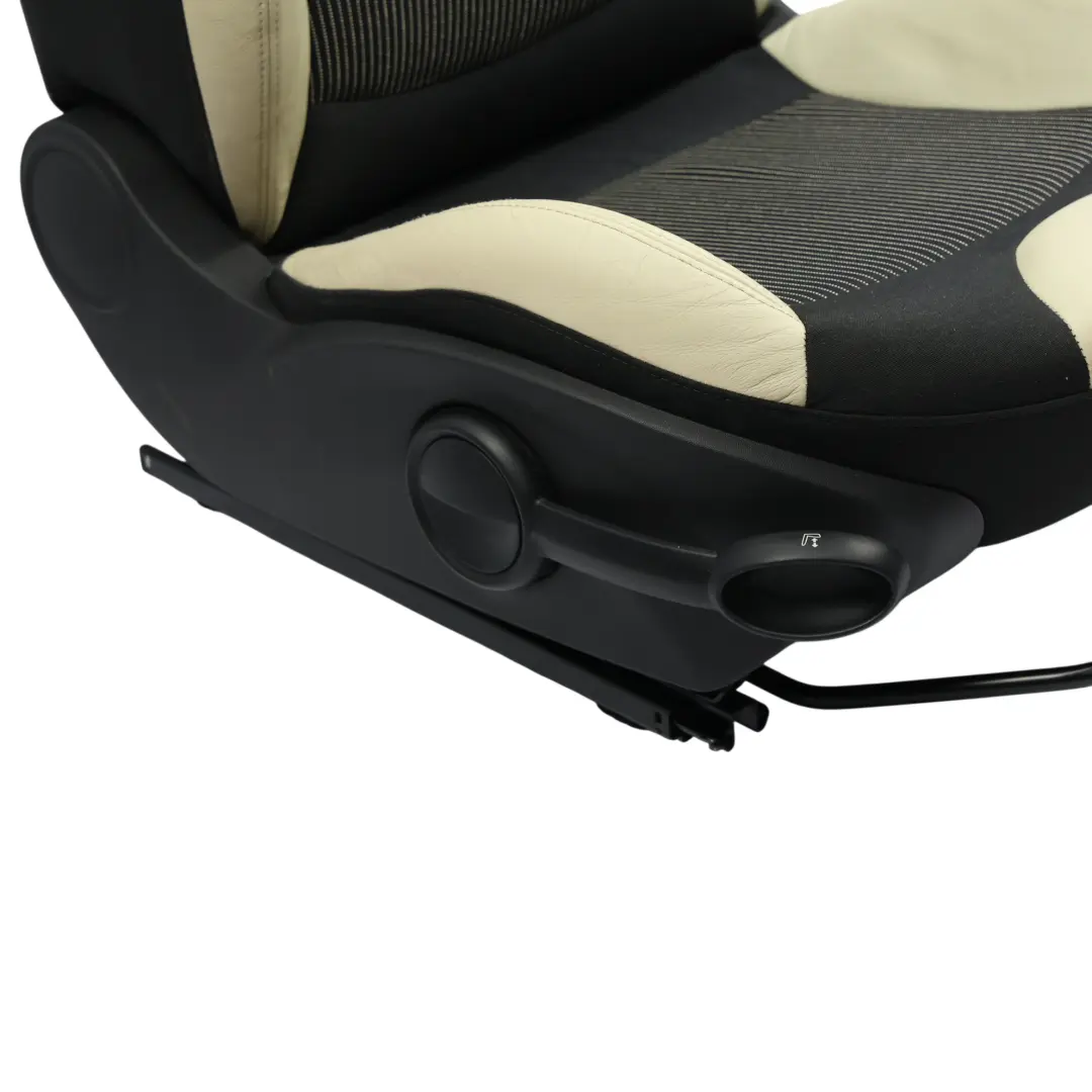 Mini Cooper One R55 R56 R57 Asiento Delantero Tela Deportiva Cuero Crema Derecha - SKU 2753494-3 - Número de pieza 2753494