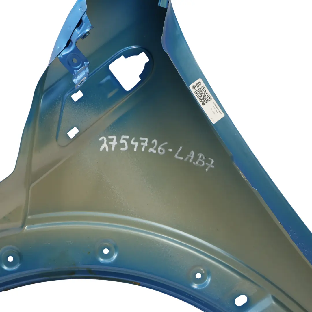 Mini R55 R56 R57 Panel Lateral Delantero Ala Derecha Laser Blue Metallic A59 - SKU 2754726-LAB7 - Número de pieza 2754726