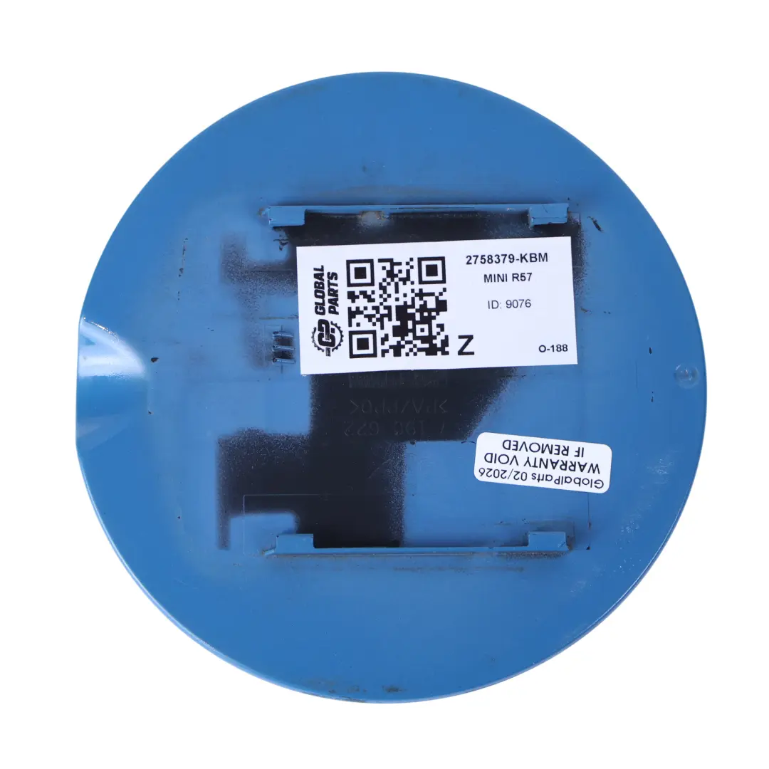 Filler In Fuel Flap Cap Cover Kite Blue Metallic - B48 7190622 to Mini R57 R58 R59 with Part number 2758379 Mini R57 R58 R59 Filler In Fuel Flap Cap Cover Kite Blue Metallic - B48 7190622 - SKU 2758379-KBM - Part number 2758379