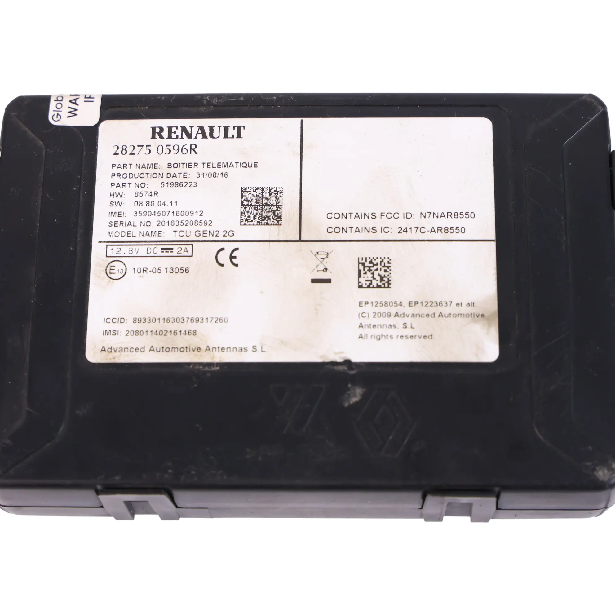 Smart 453 Fortwo Telematik Steuergerät Bluetooth Modul 282750596R