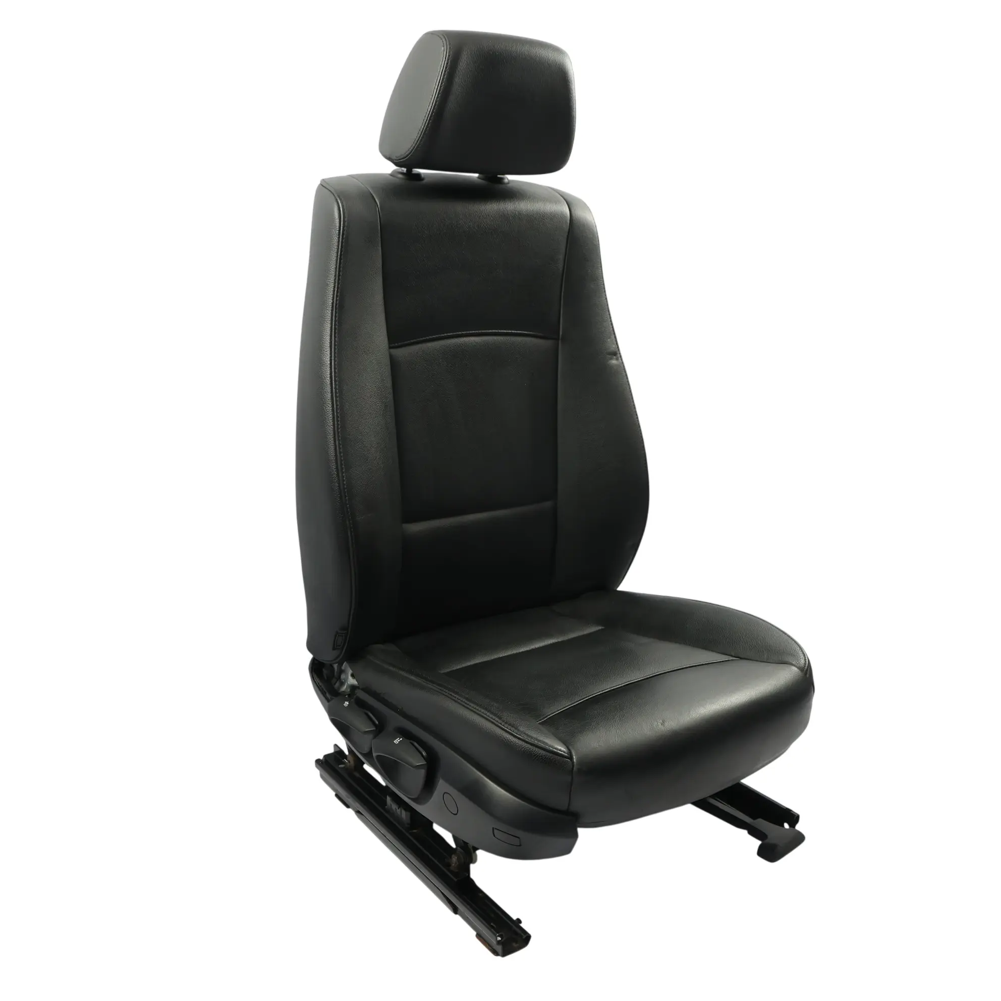 BMW E84 Respaldo Delantero Derecho Calefactable Funda Cuero Negro Nevada