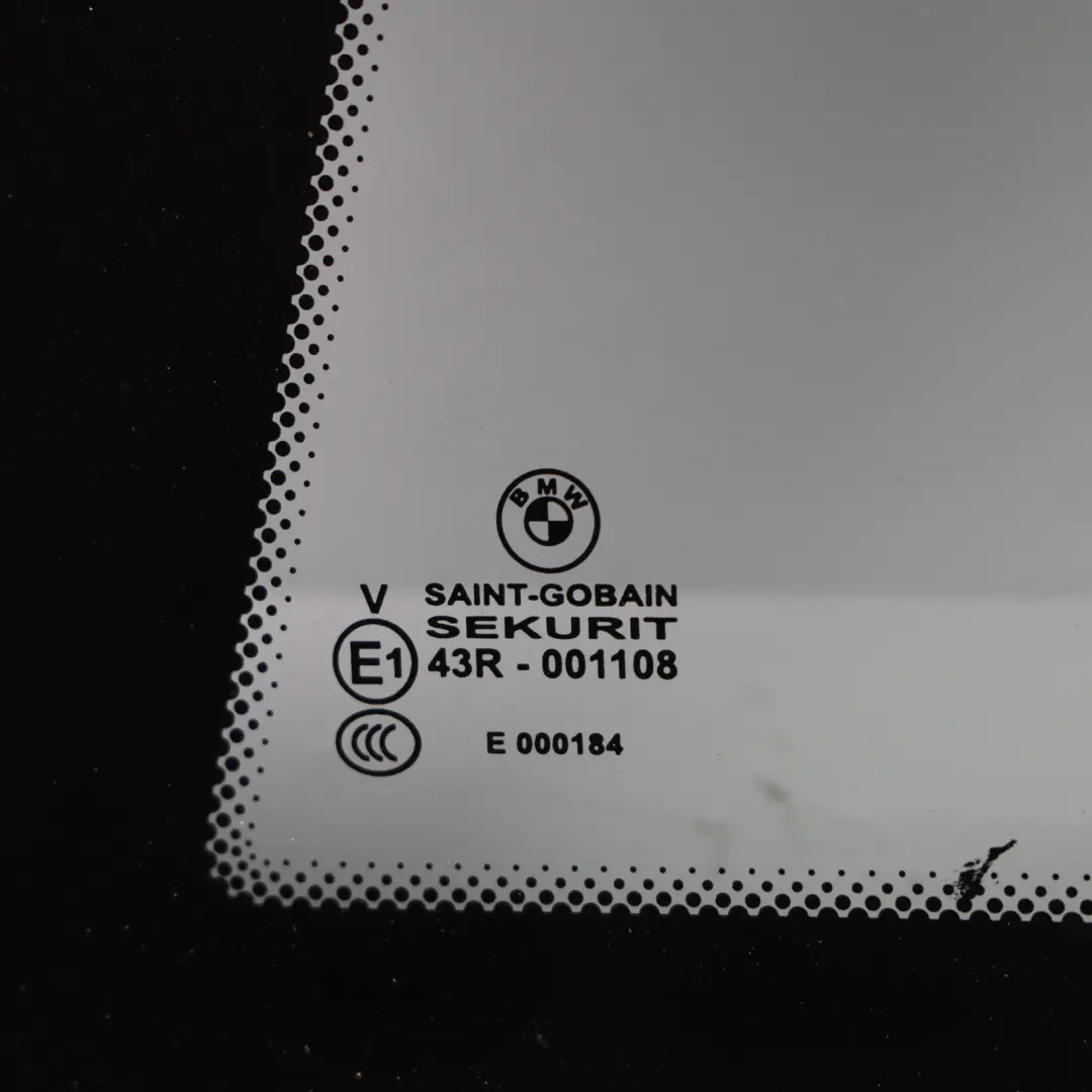 Door Side Window Glass Green Rear Left N/S to BMW E82 with Part number 2996237 BMW E82 Door Side Window Glass Green Rear Left N/S - SKU 2996237 - Part number 2996237