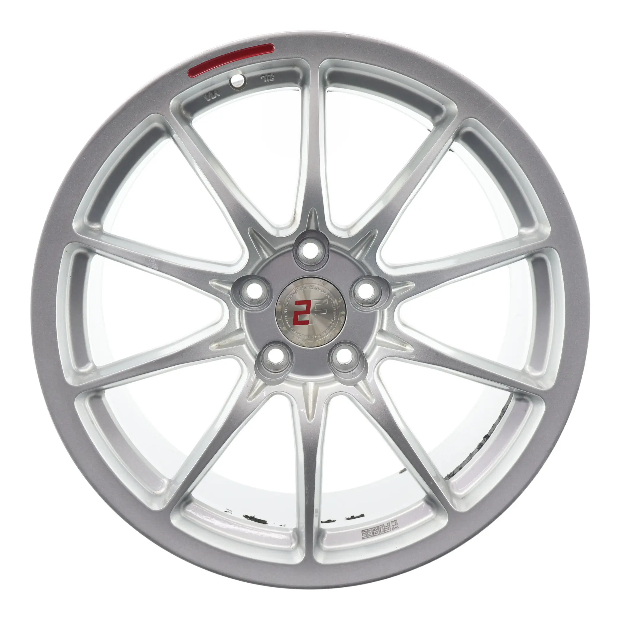 2Forge Cerchio Lega Argento VIA 18" 8.5J